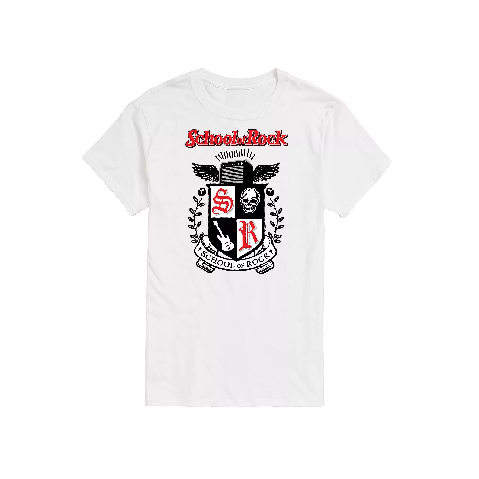 Big & Tall School of Rock Crest Graphic Tee, Mens Product Image