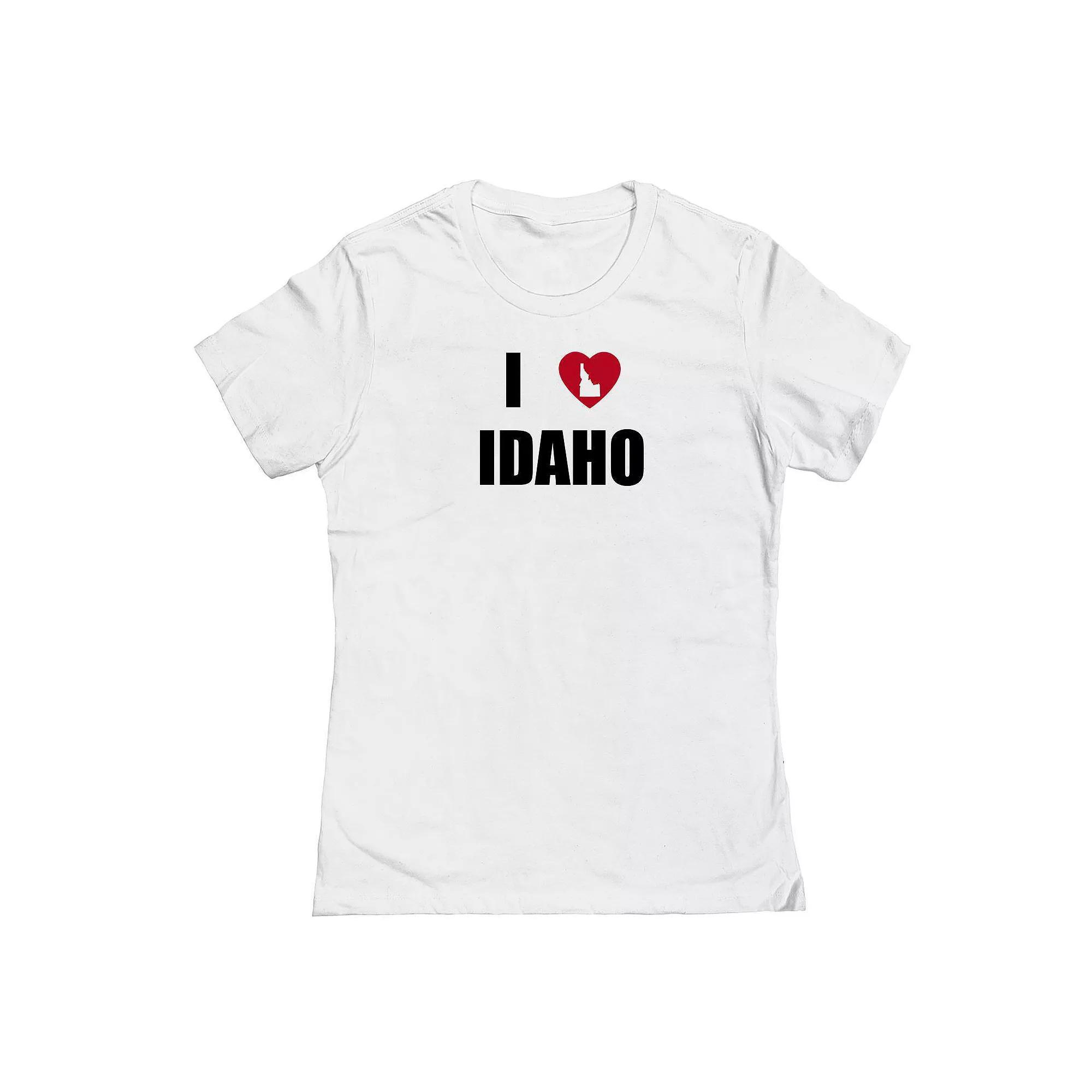 Junior's I Heart Idaho Graphic Tee, Women's, Size: XXL, Black Product Image