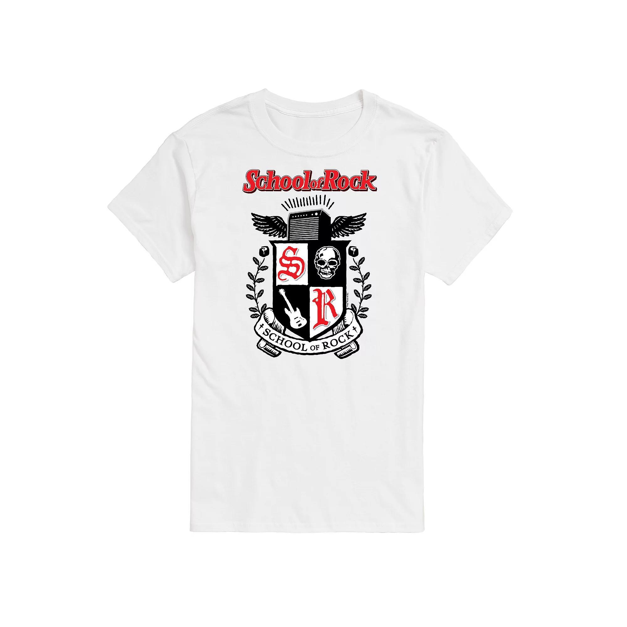 Big & Tall School of Rock Crest Graphic Tee, Mens Product Image