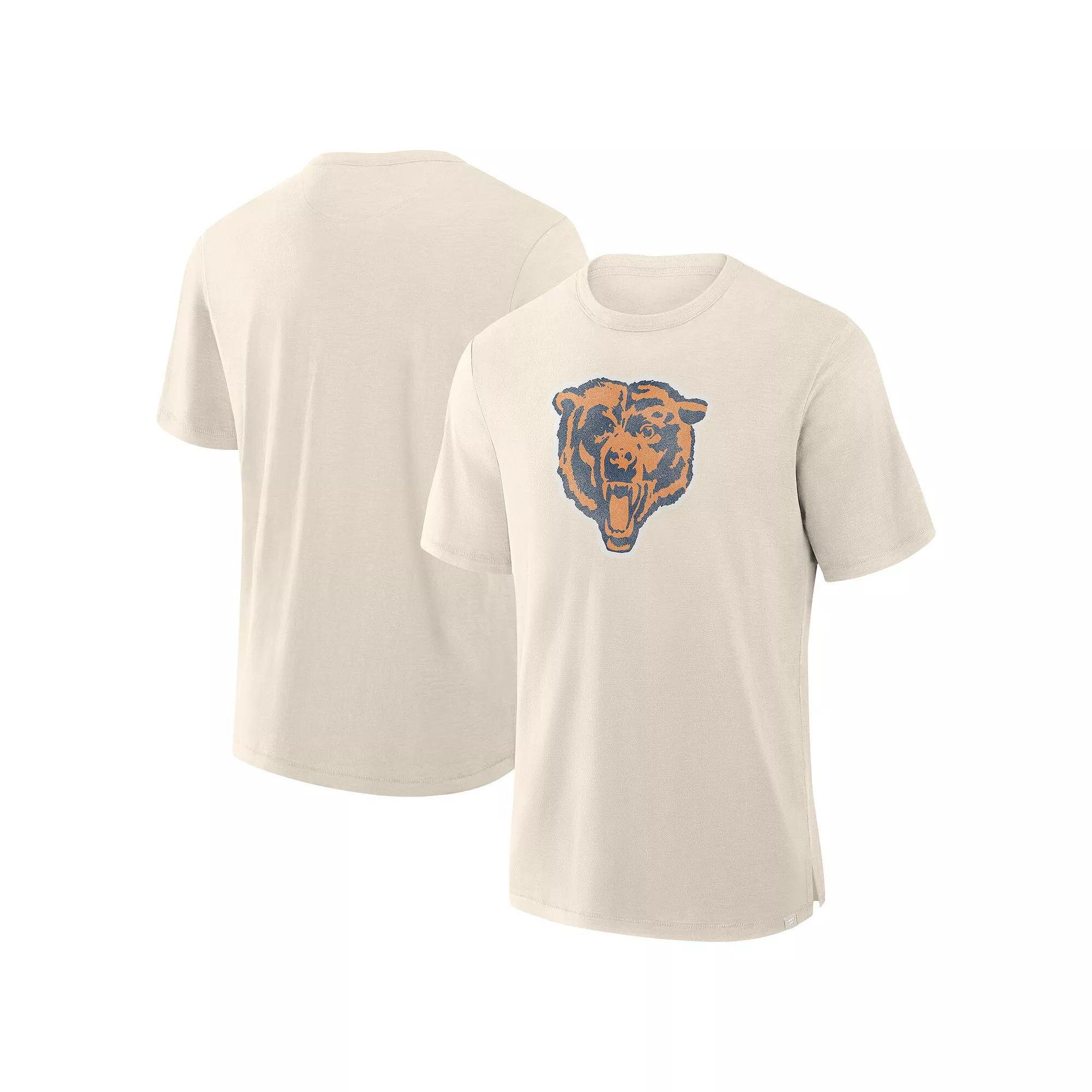 Men's Fanatics  Cream Chicago Bears Slub T-Shirt, Size: 2XL, Beige Product Image