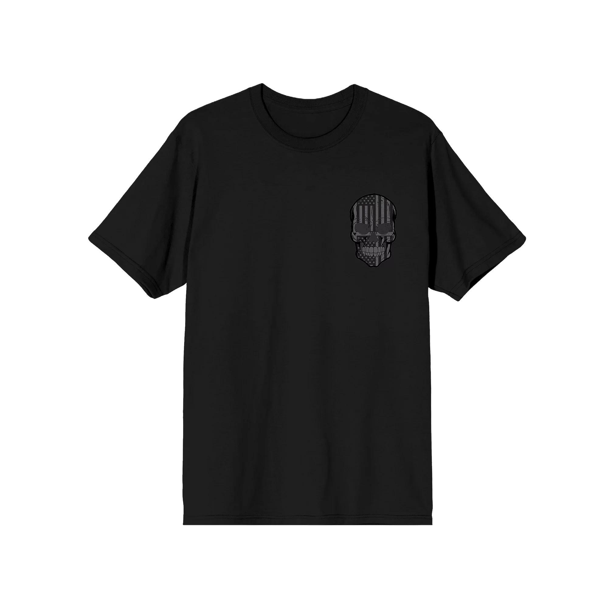 Men's Skull Graphic Tee, Size: Large, Black Product Image