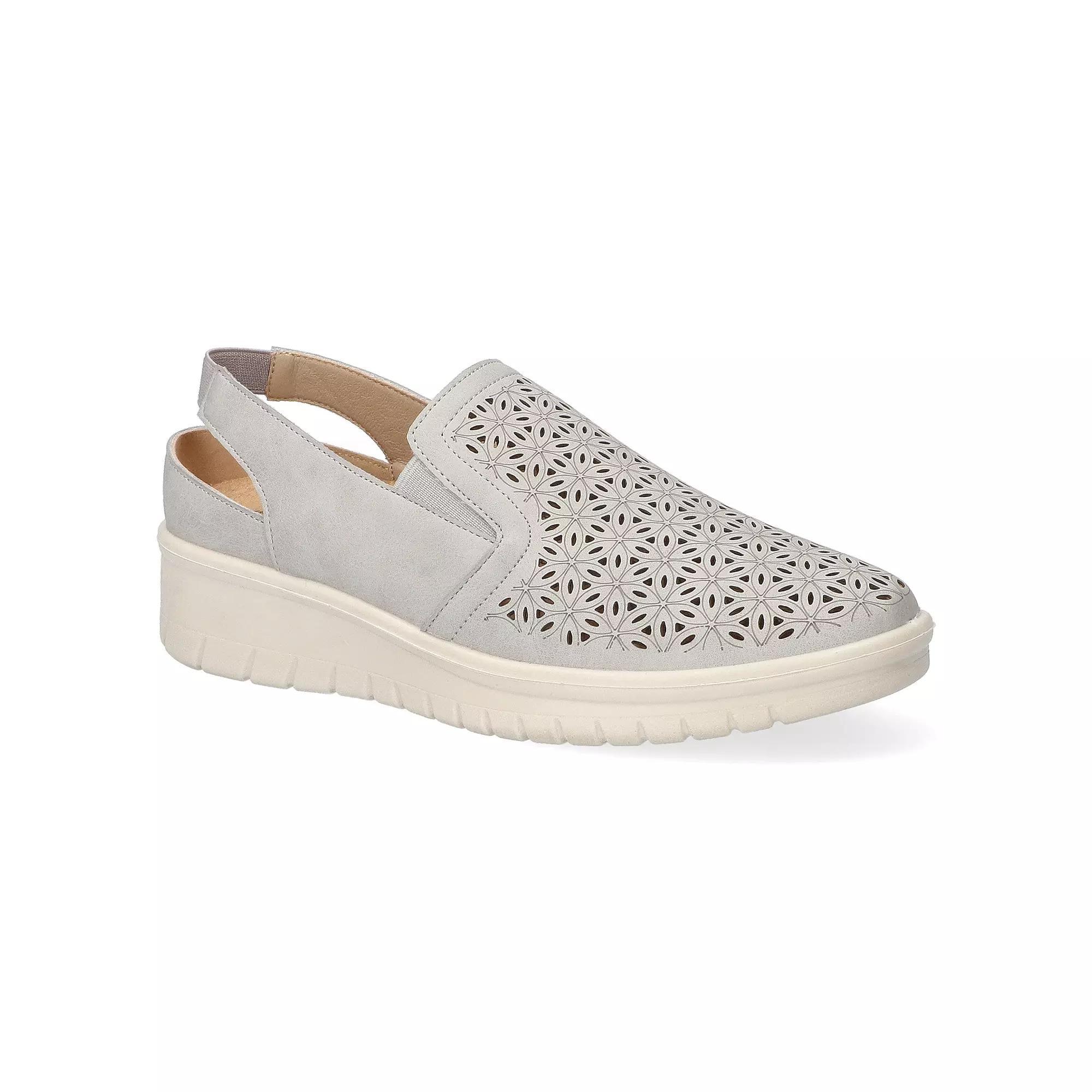 Easy Street Petal Women's Comfort Slingback Wedges, Size: 6.5, Gray Product Image