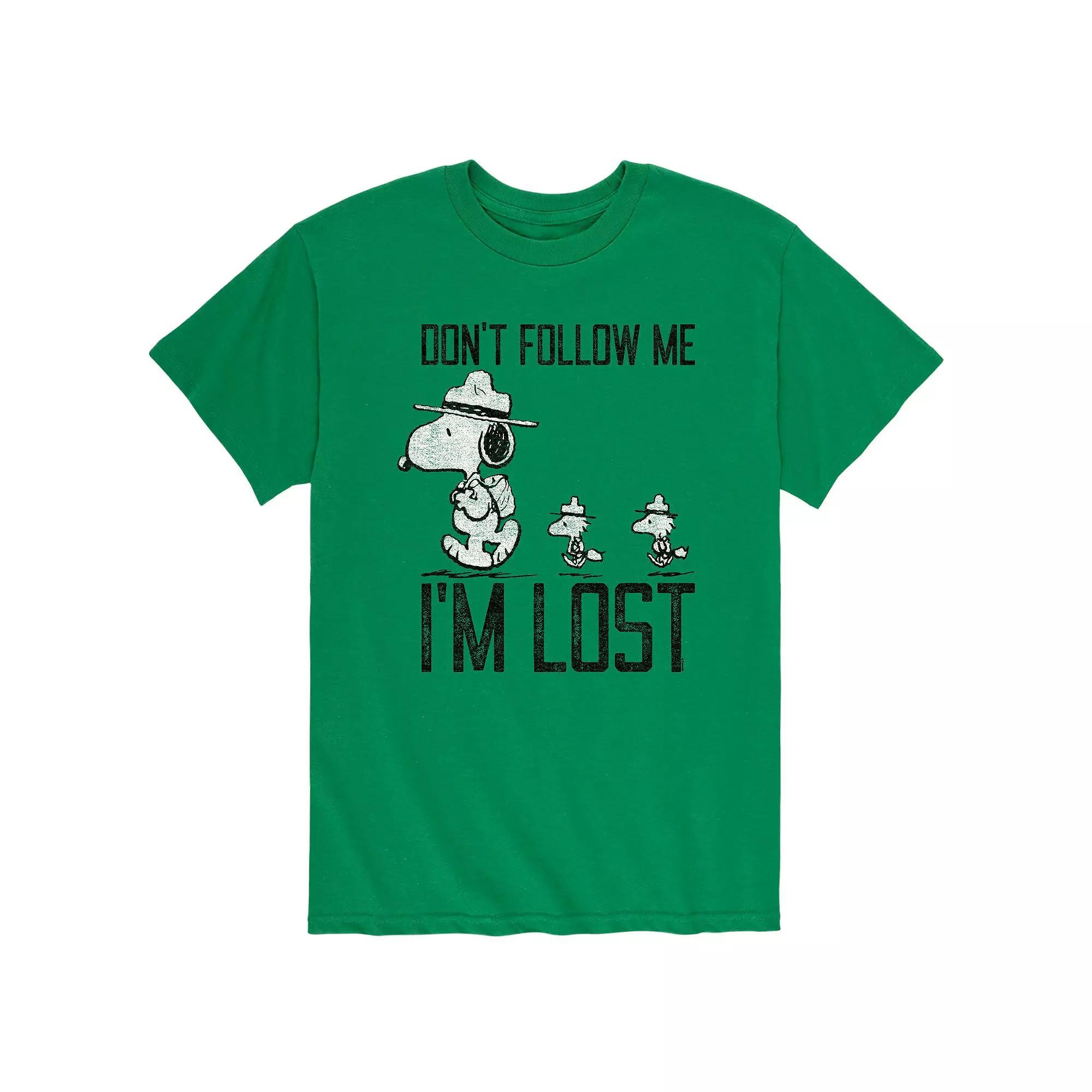 Mens Peanuts Snoopy Dont Follow Me Tee Product Image