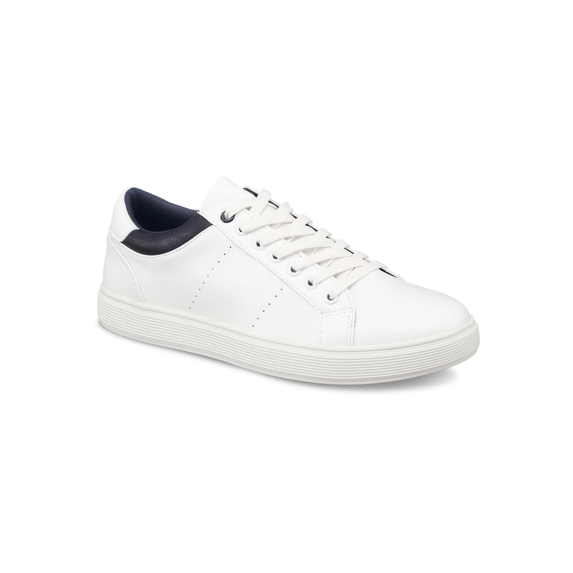Aston Marc Men's Court Sneakers, Size: 8.5, White Product Image