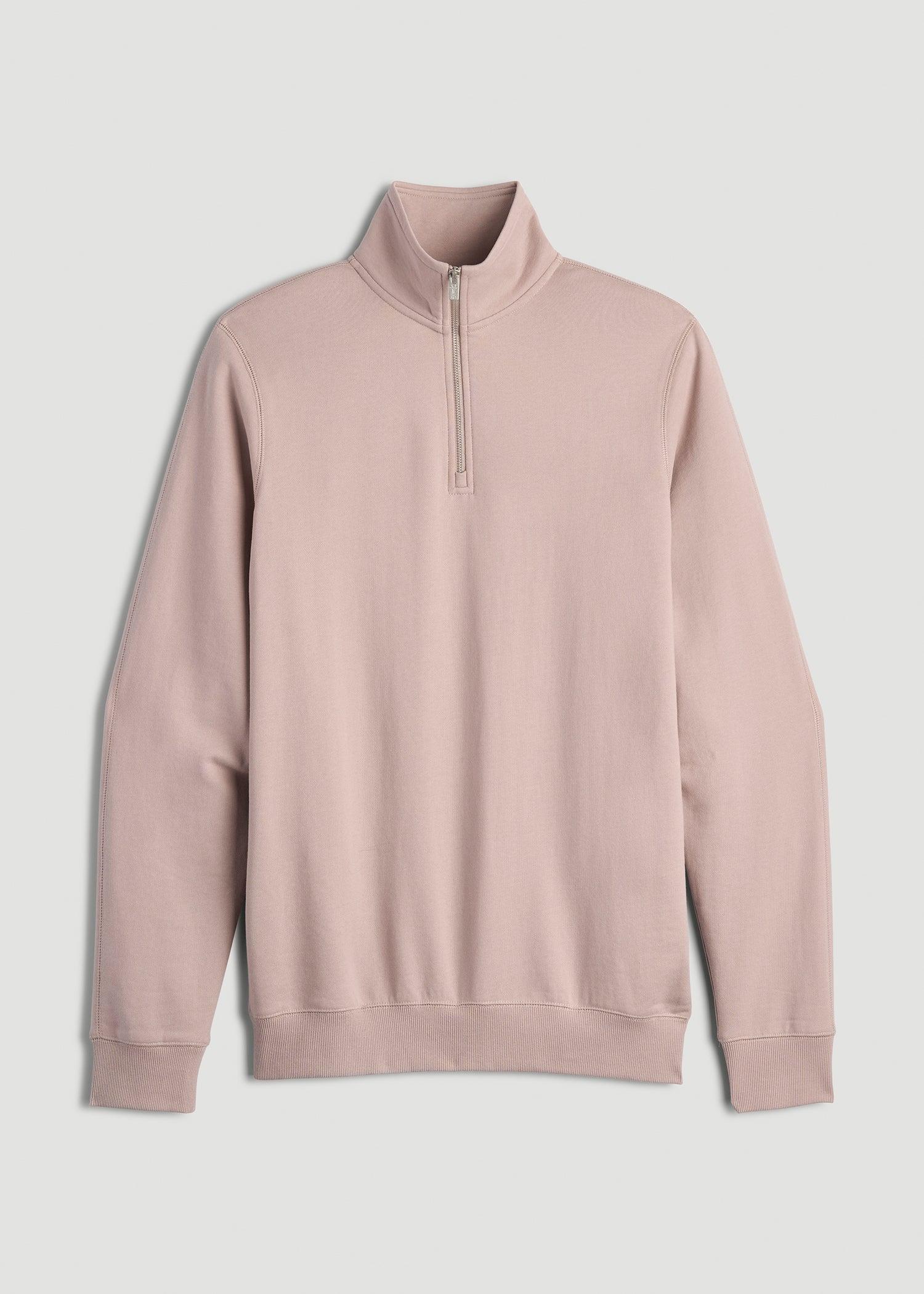 Wearever 2.0 French Terry Quarter-Zip Tall Men's Sweatshirt in Desert Rose Product Image