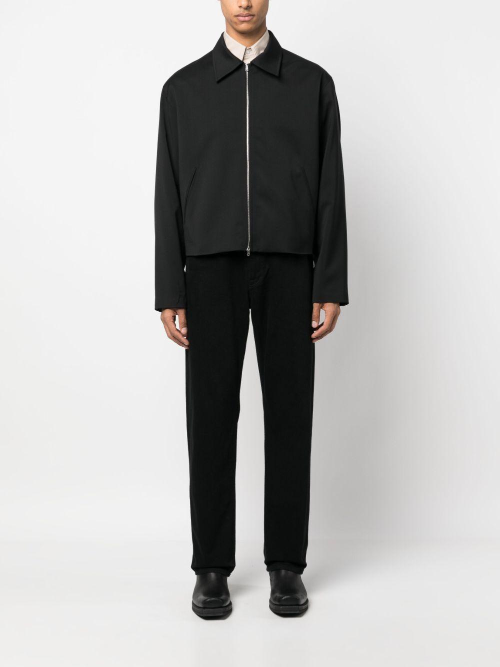 straight-point collar bomber jacket  Product Image