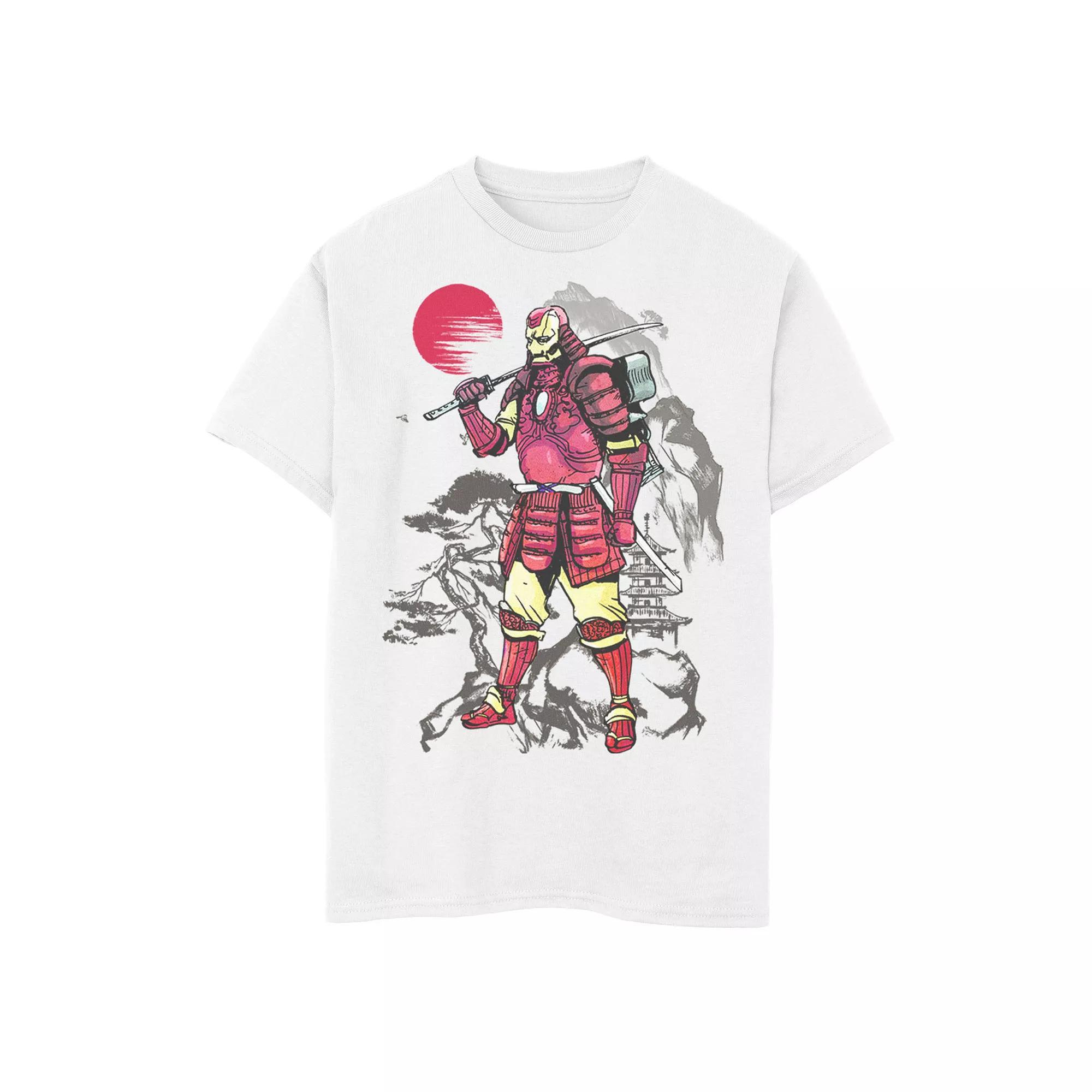 Boys 8-20 Marvel Iron Man Samurai Mountain Sunset Tee, Boys Product Image