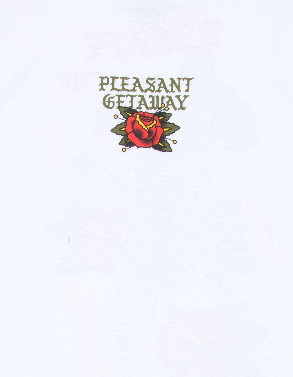 PLEASANT GETAWAY Escaped Mens Tee - WHITE Product Image