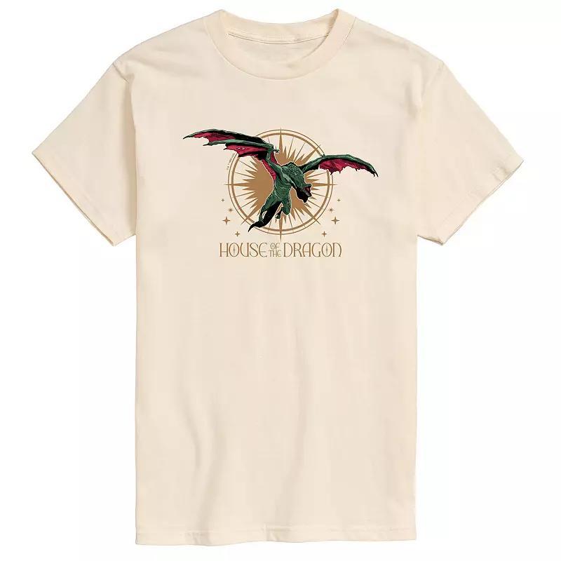 Mens House Of The Dragon Vhagar Flight Graphic Tee Ivory Product Image