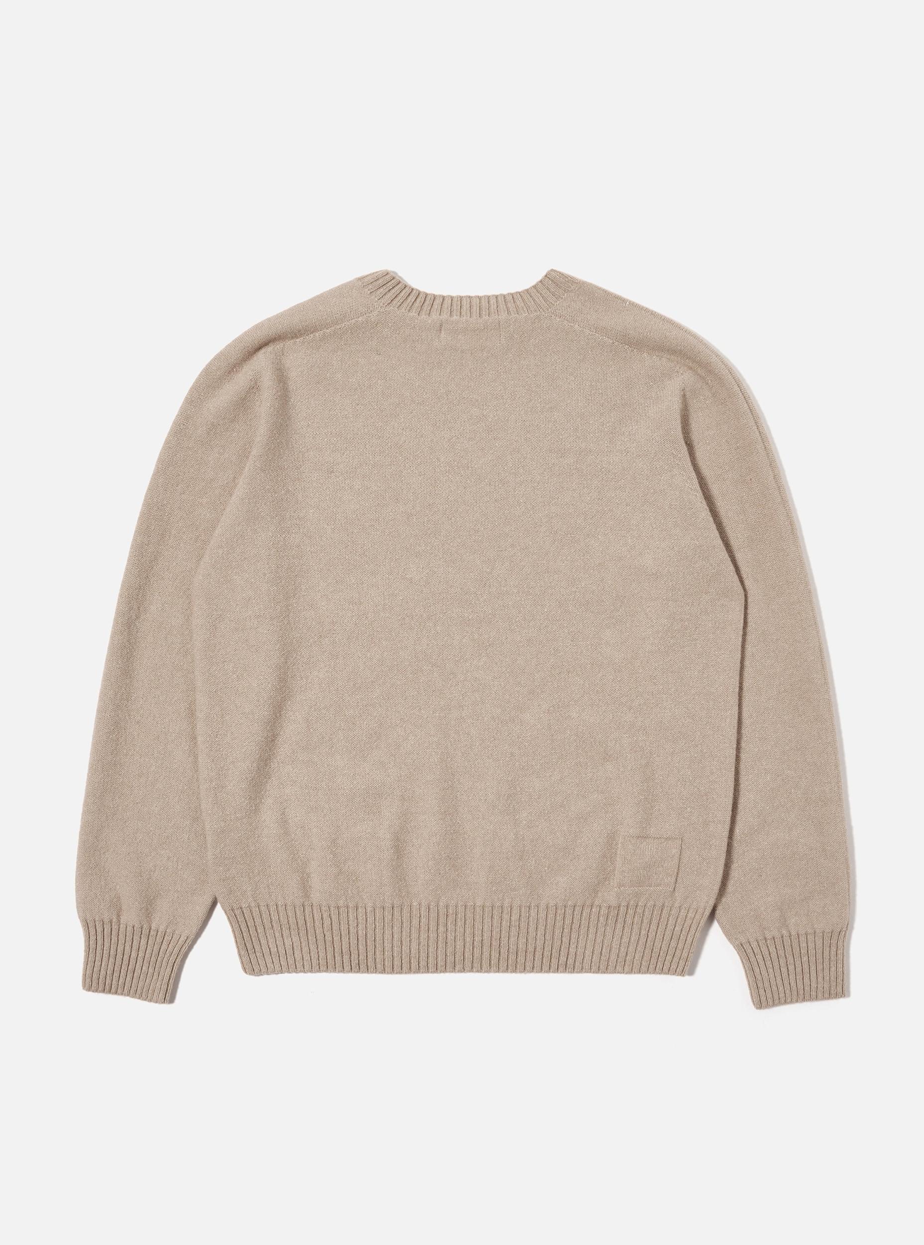 Universal Works Seamless Crew in Sand Coast Knit Product Image