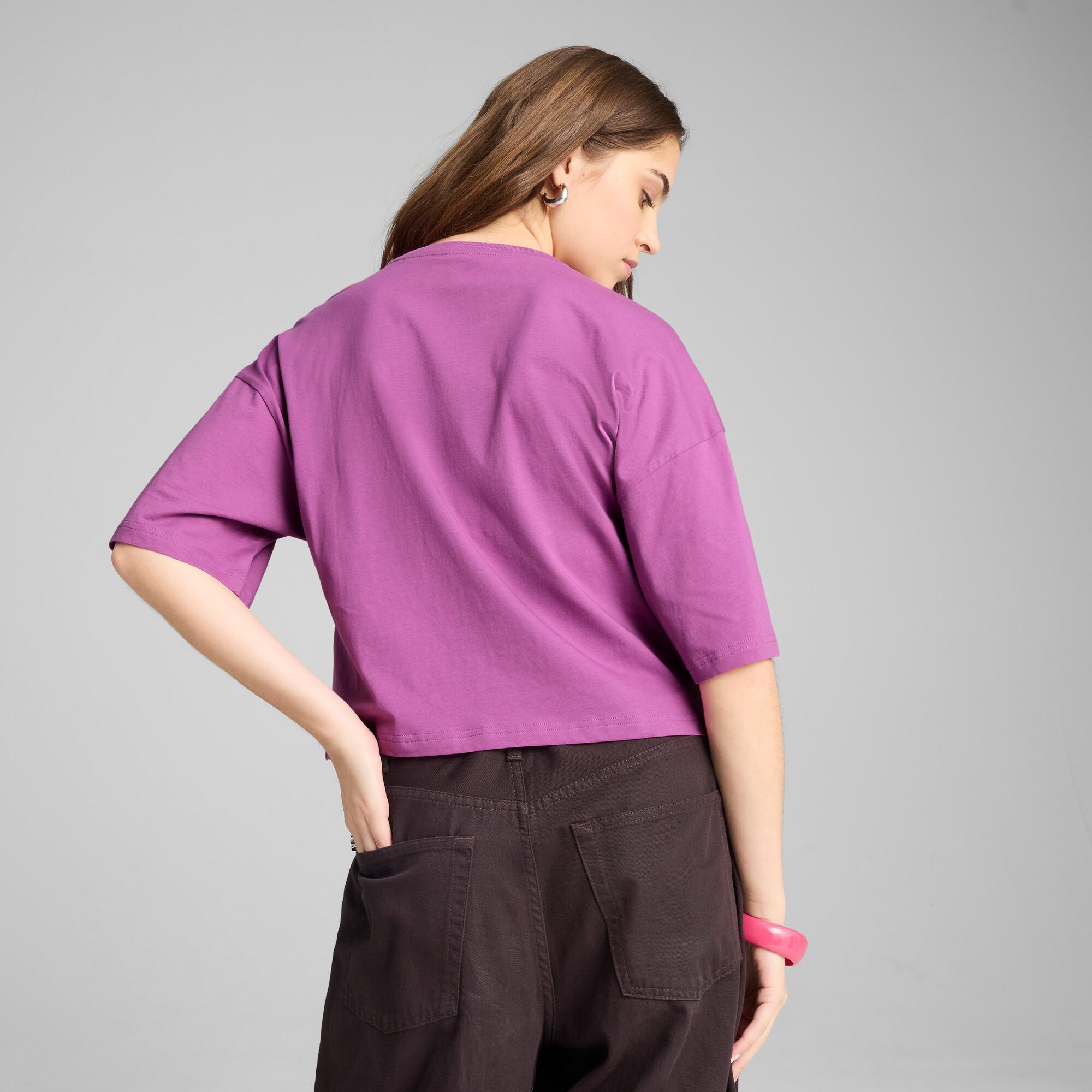 PUMA Wardrobe Essentials Women's Oversized Short T-Shirt Product Image