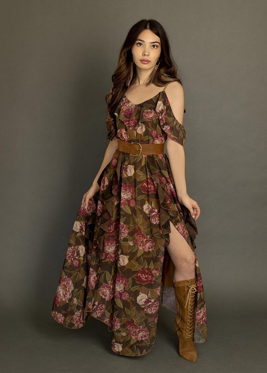 Faydon Dress in Bistre Floral Female Product Image