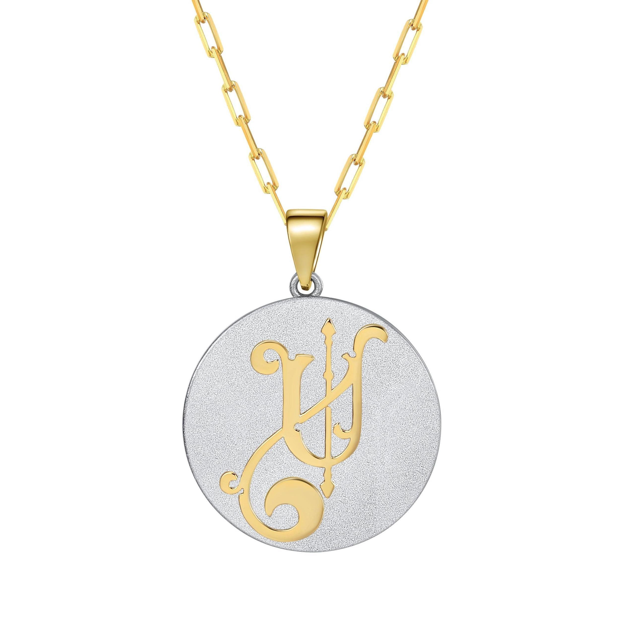 Saints & Saviors Fancy Initial Y Pendant Necklace Product Image