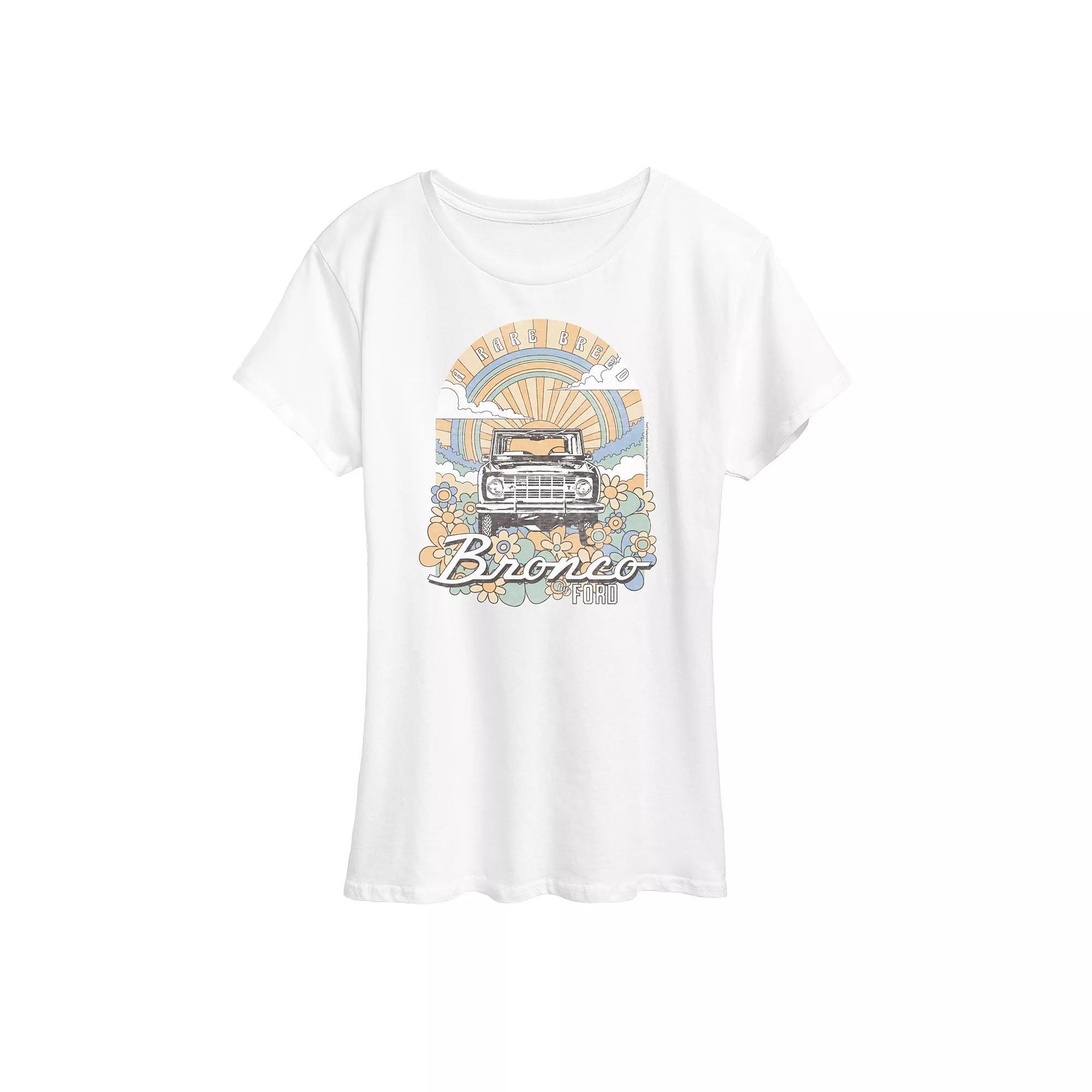 Womens Ford Bronco Rare Breed Retro Graphic Tee Product Image