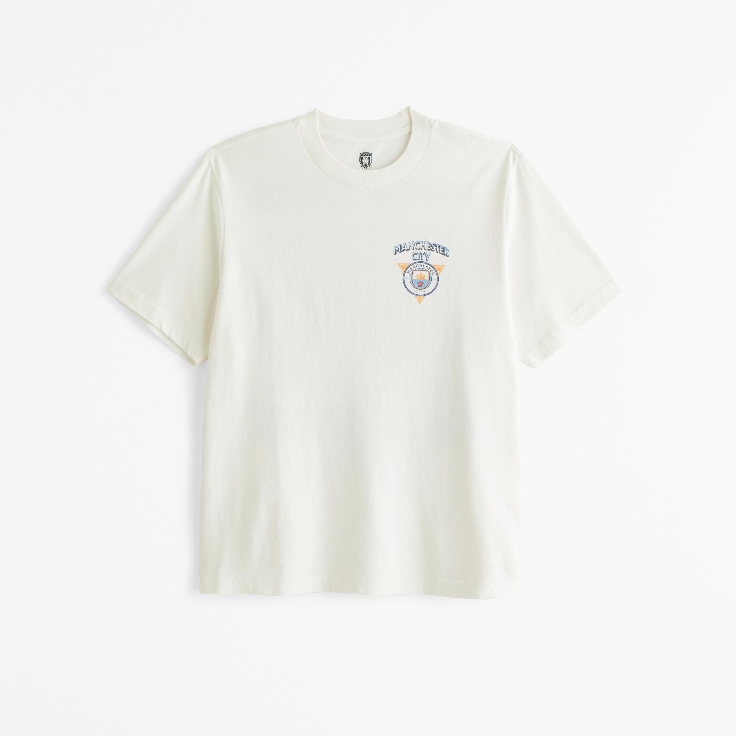 Manchester City FC Vintage-Inspired Graphic Tee Product Image