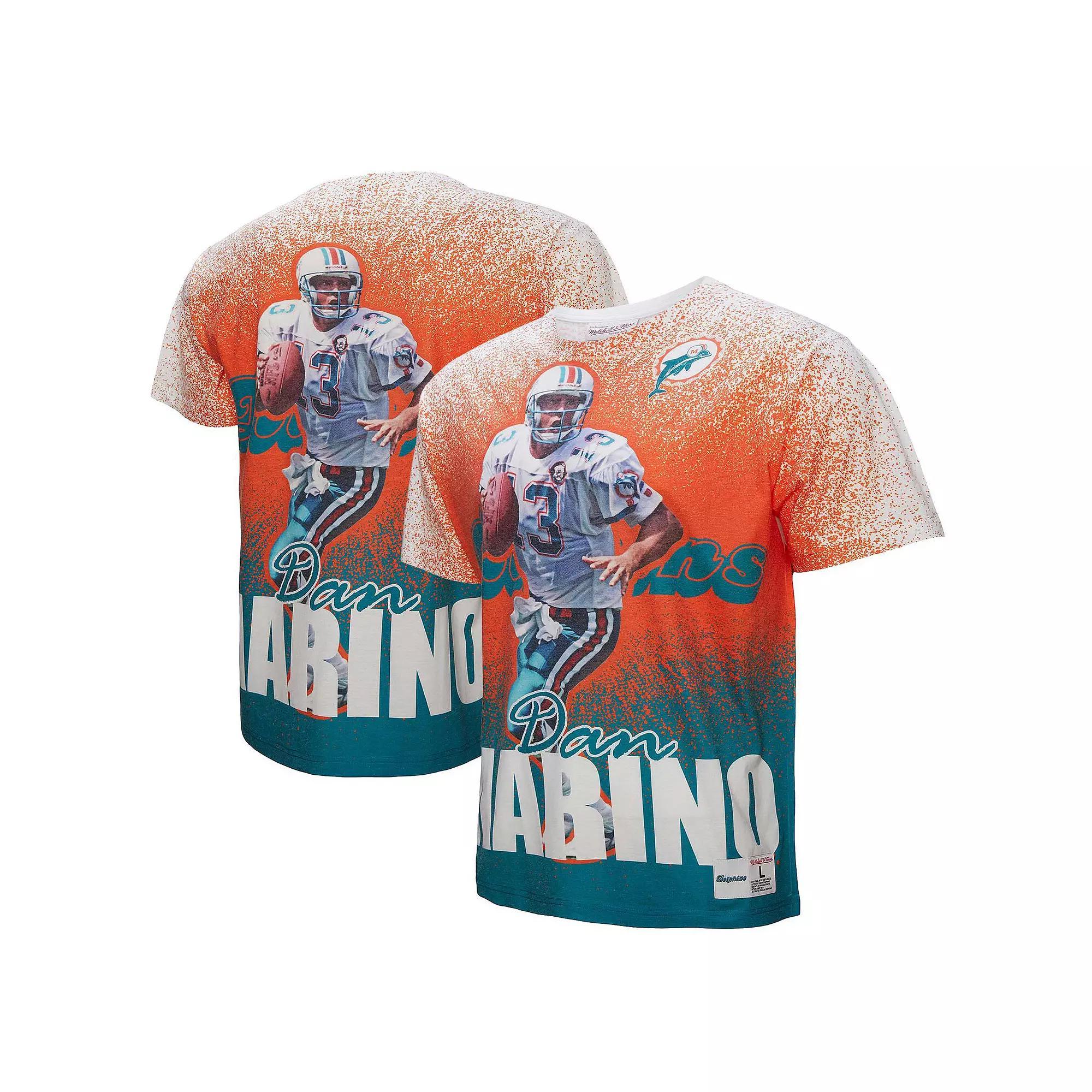 Men's Mitchell & Ness Dan Marino White Miami Dolphins Burst Retired Player T-Shirt, Size: Small Product Image