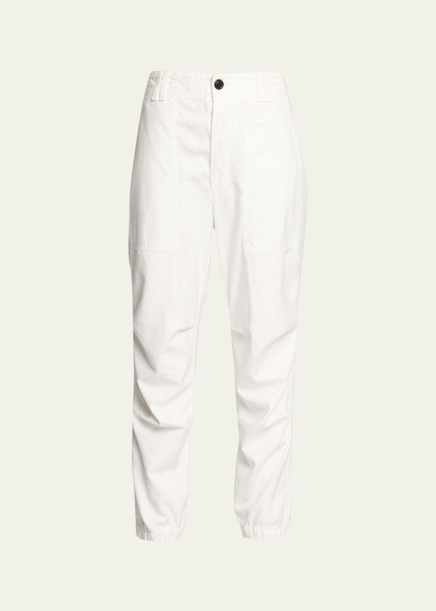 Agnit Sateen Cropped Utility Trousers Product Image