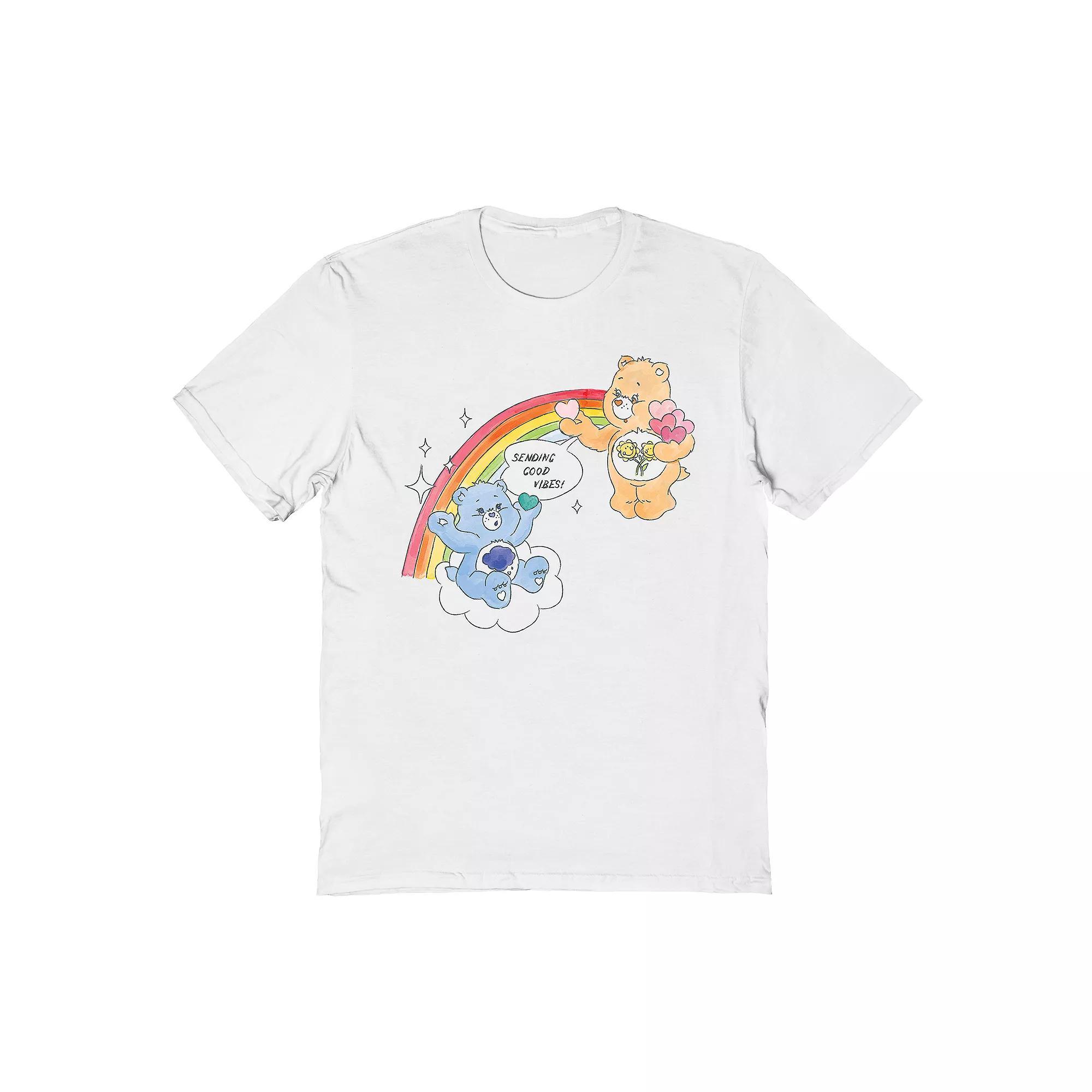 Men's Care Bear T-Shirt, Size: Large, White Product Image