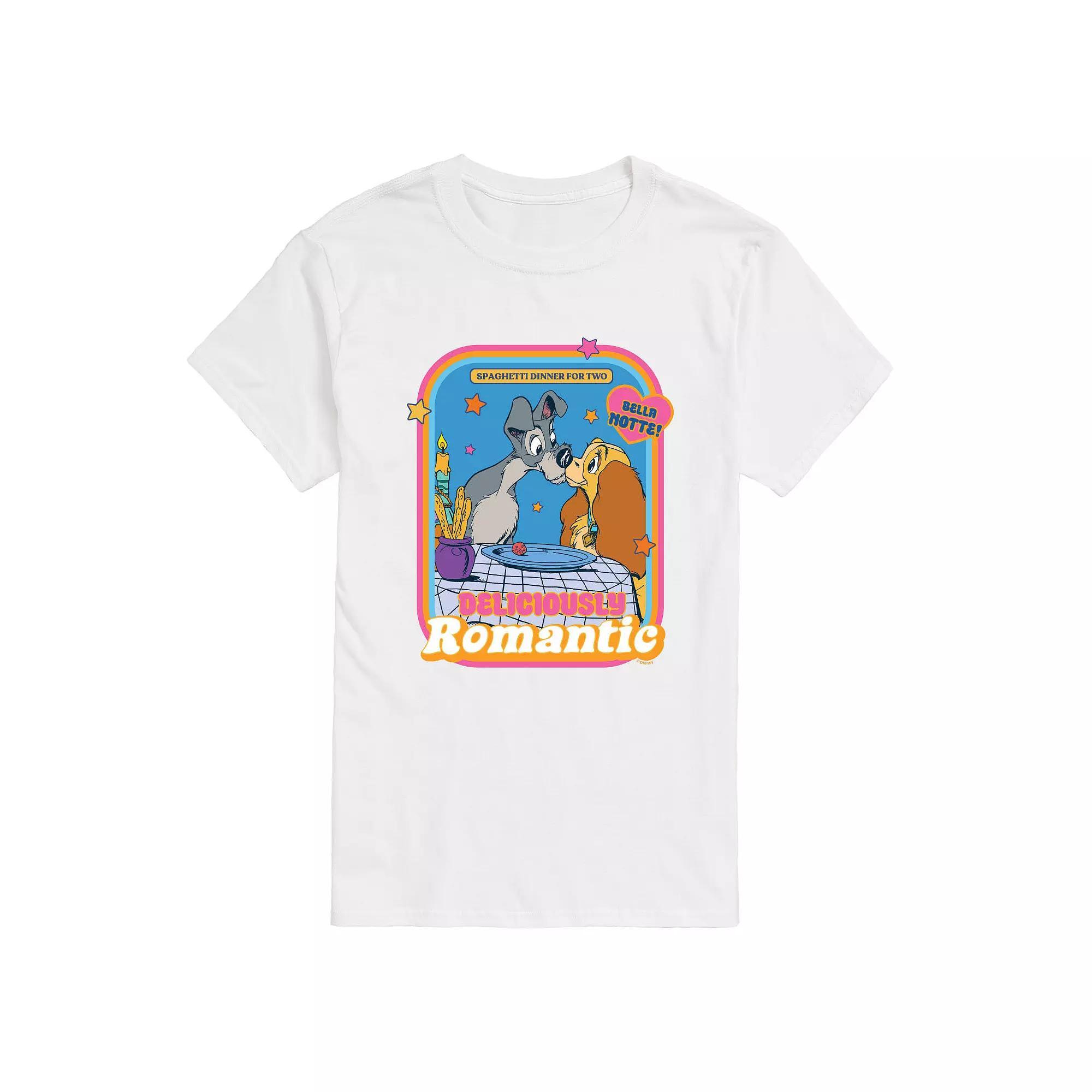 Disneys Lady and the Tramp Big & Tall Romantic Graphic Tee, Mens Product Image