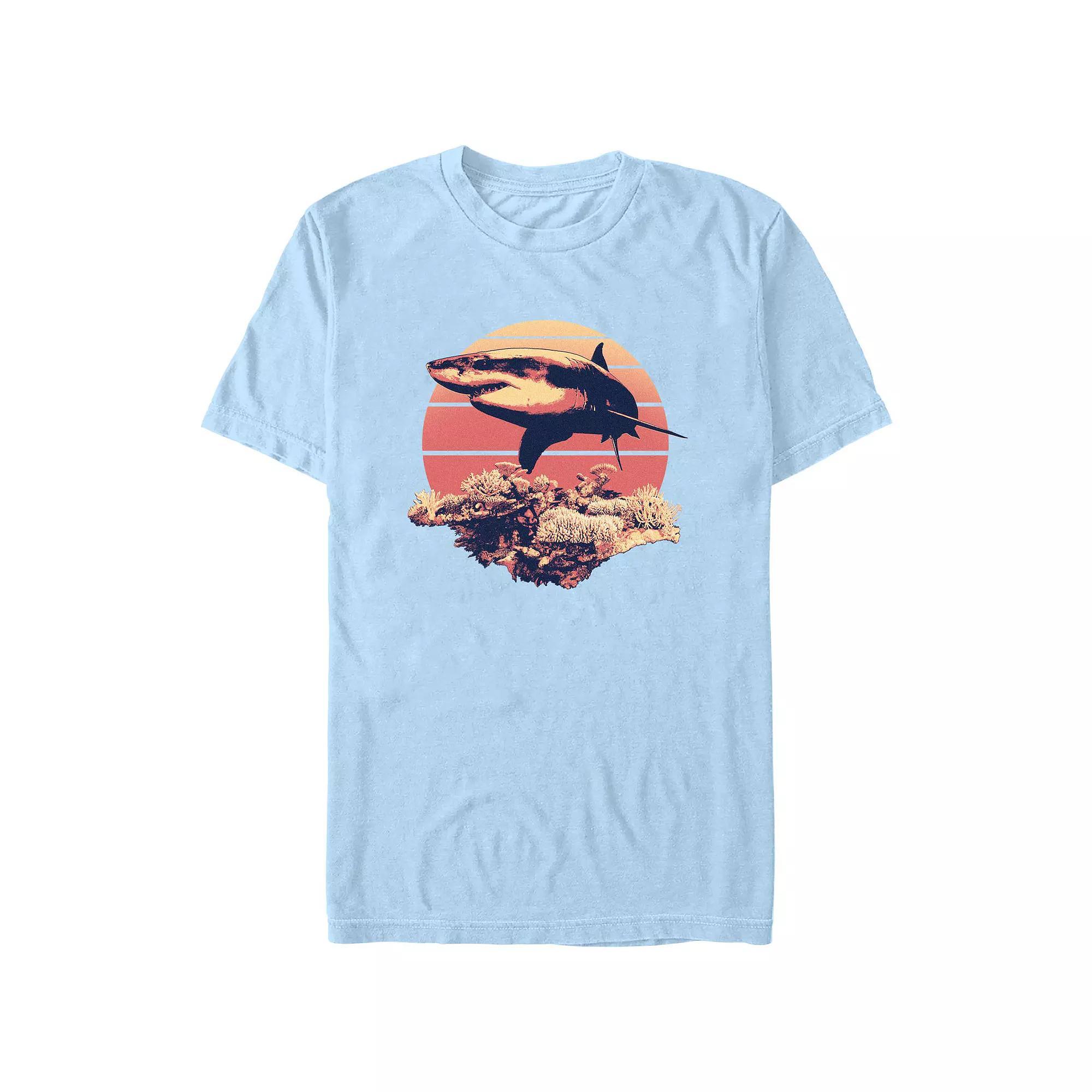 Men's Shark Reef Graphic Tee, Size: Medium, Royal Product Image