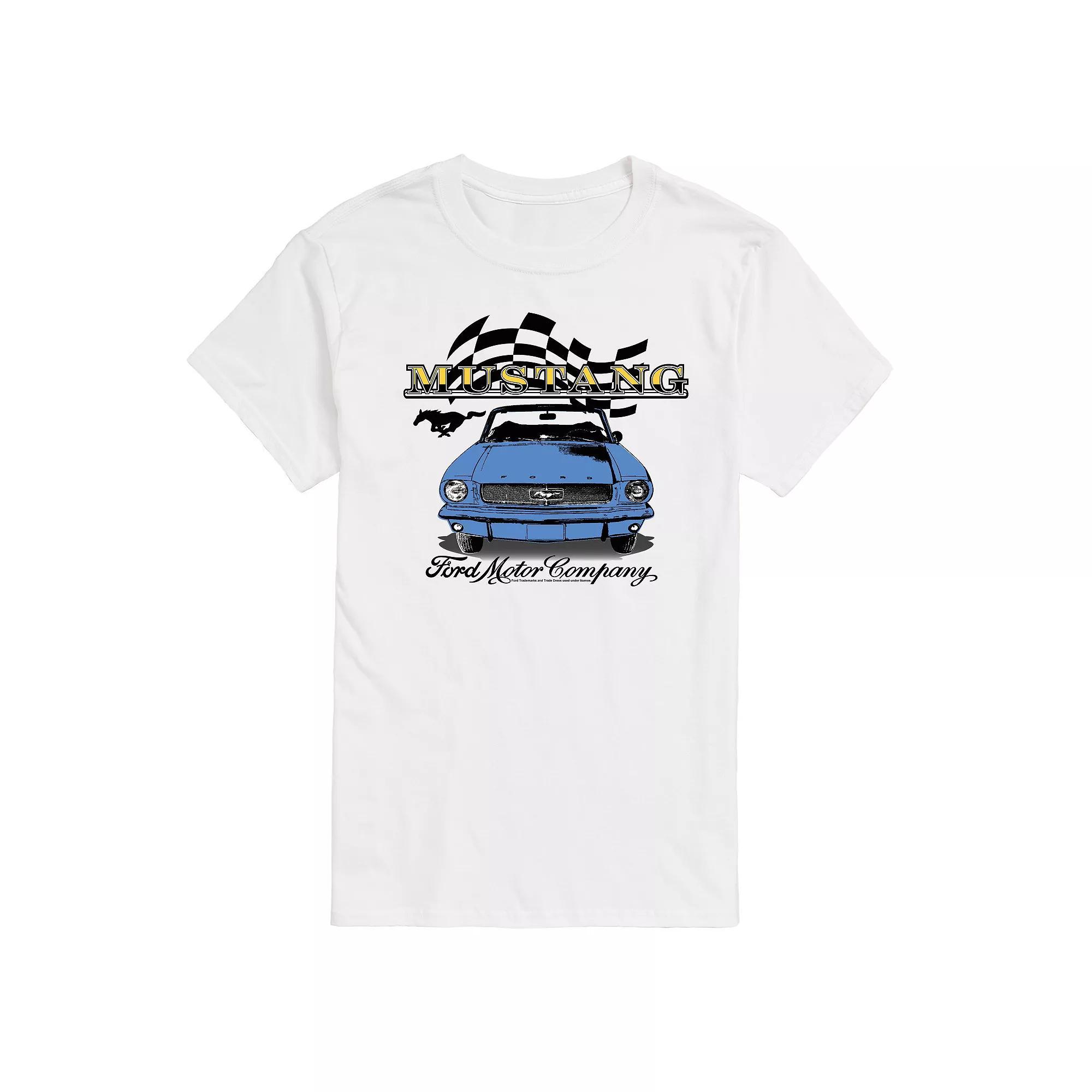 Big & Tall Ford Vintage Mustang Convertible Graphic Tee, Mens Product Image