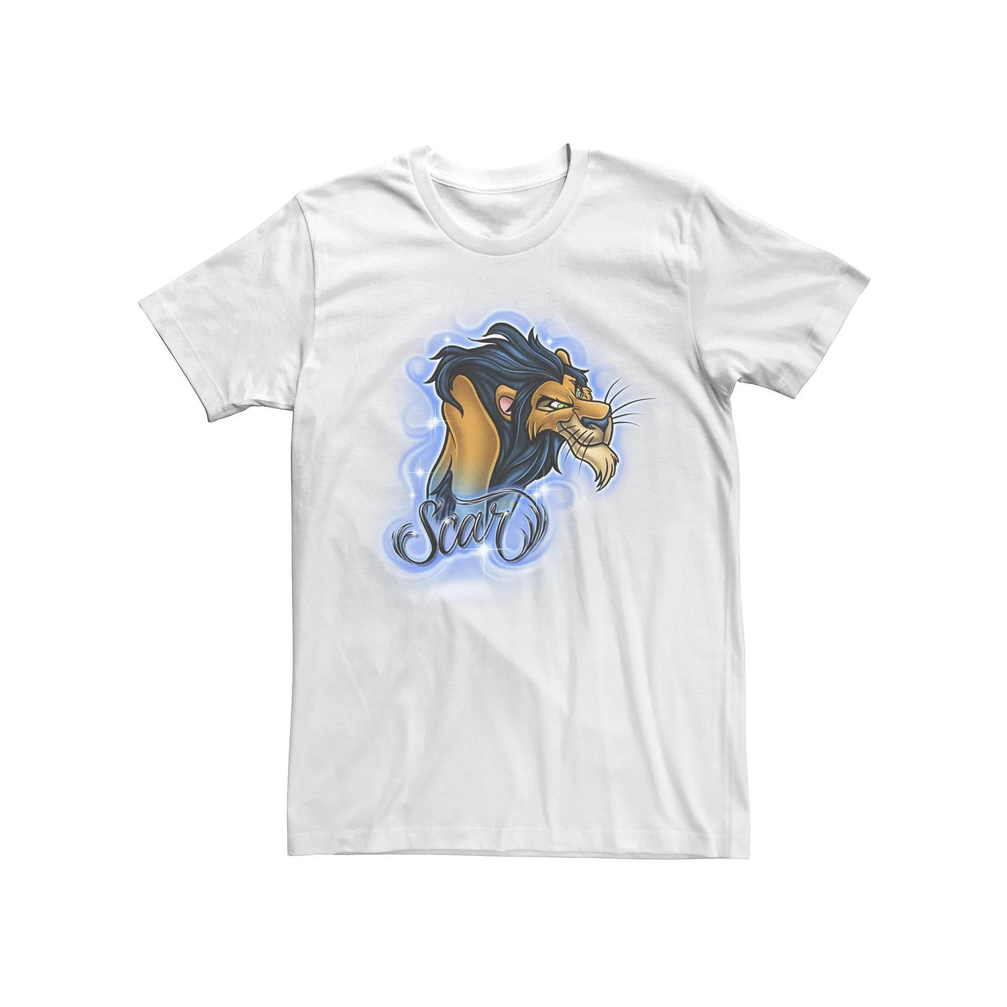 Disneys The Lion King Scar Mens Airbrushed Portrait Tee Product Image