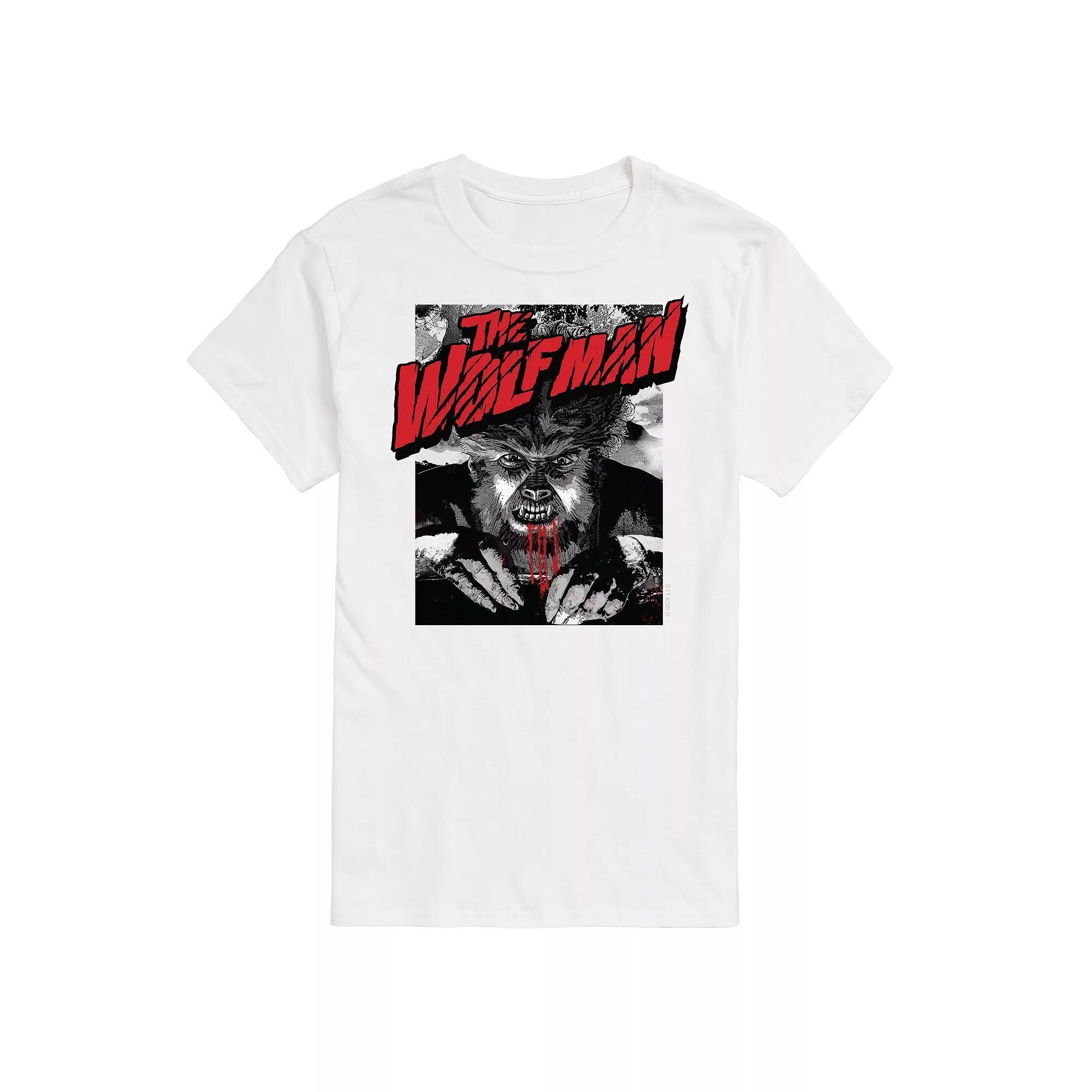 Big & Tall Universal Monsters Wolfman Poster Graphic Tee, Mens Product Image
