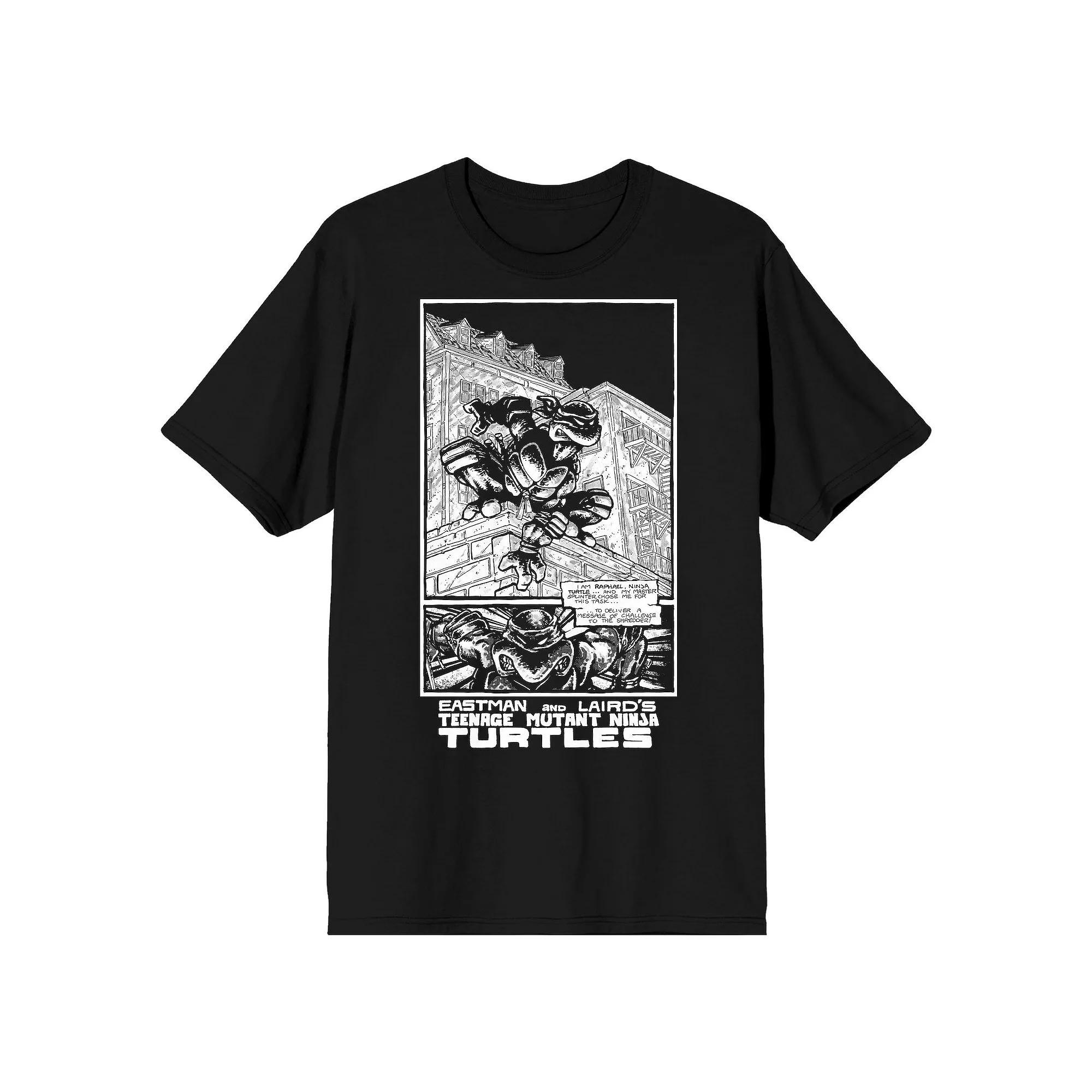Men's Teenage Mutant Ninja Turtles Comic Origins Raphael Graphic Tee, Size: Medium, Black Product Image