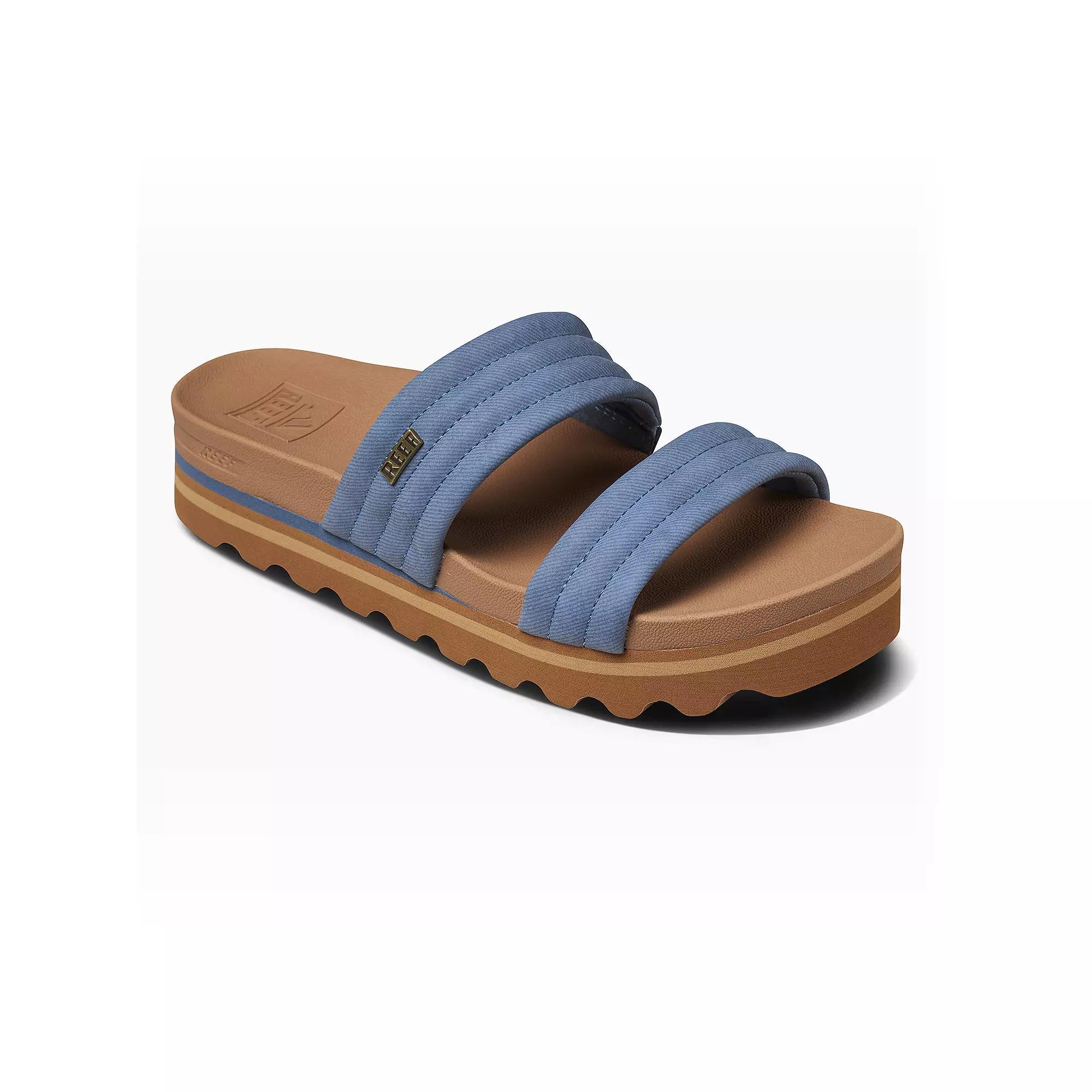 REEF Kaia Women's 2-Bar Slide Sandals, Size: 11, Blue Product Image