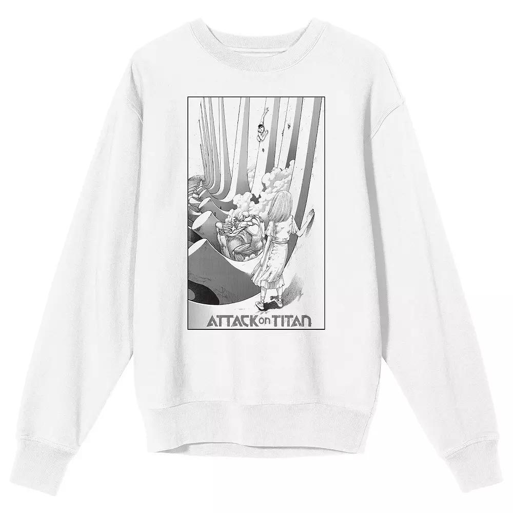 Men's Attack On Titan Ymir Fritz Sweatshirt, Size: XXL, White Product Image