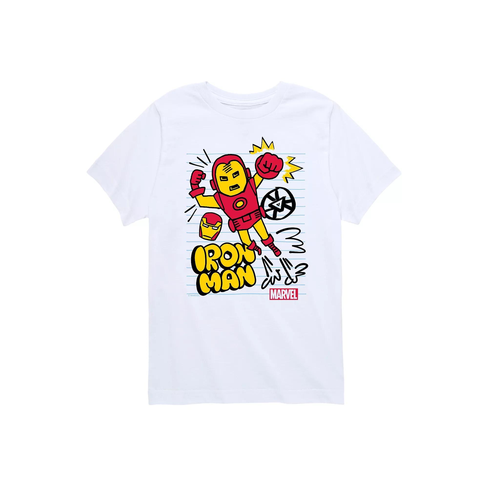 Boys 8-20 Marvel Iron Man Scribble Graphic Tee, Boys Product Image