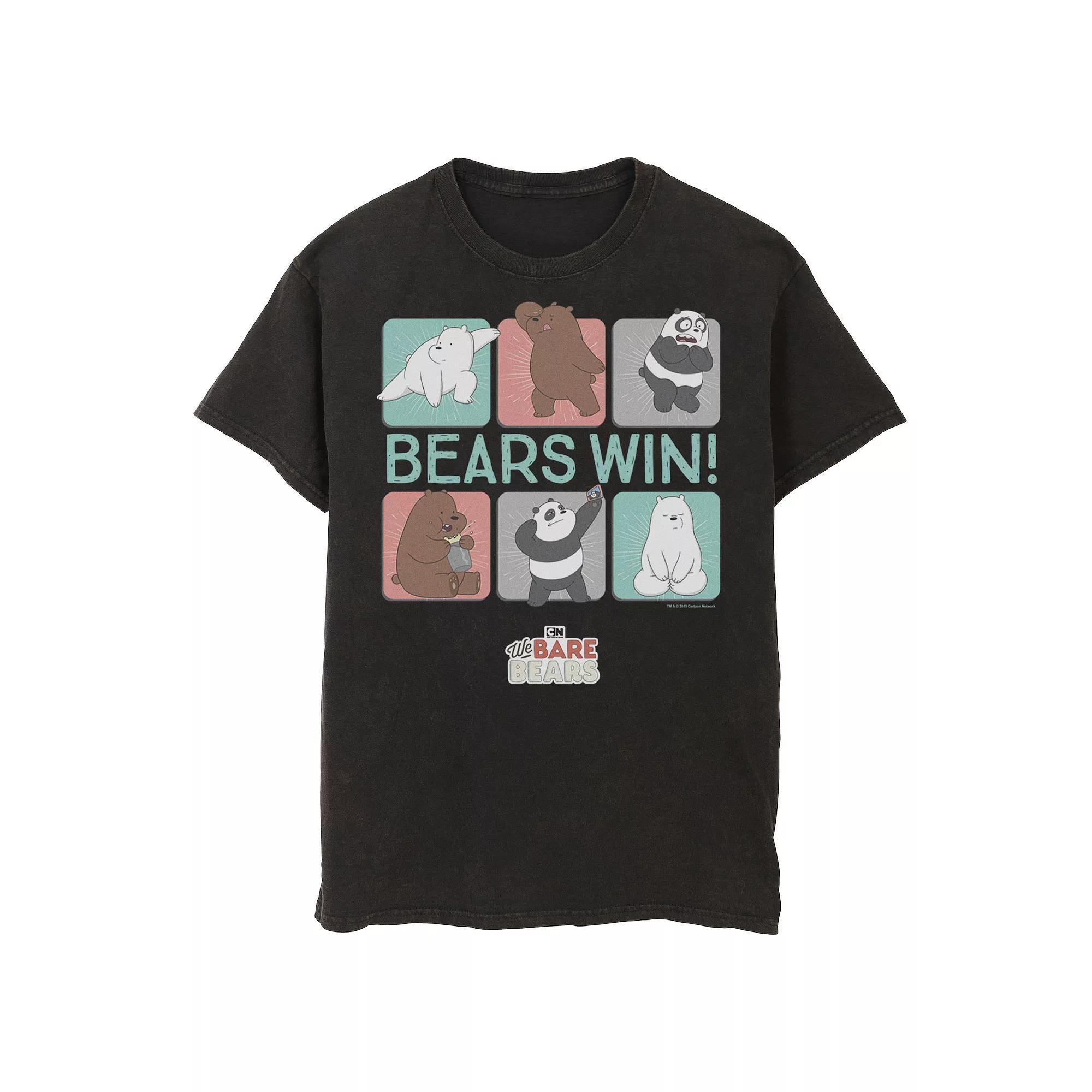Mens Cartoon Network We Bare Bears Portrait Panels Tee Product Image