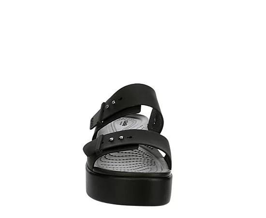 Crocs Brooklyn Women's Wedge Sandals, Size: 11, Black Product Image