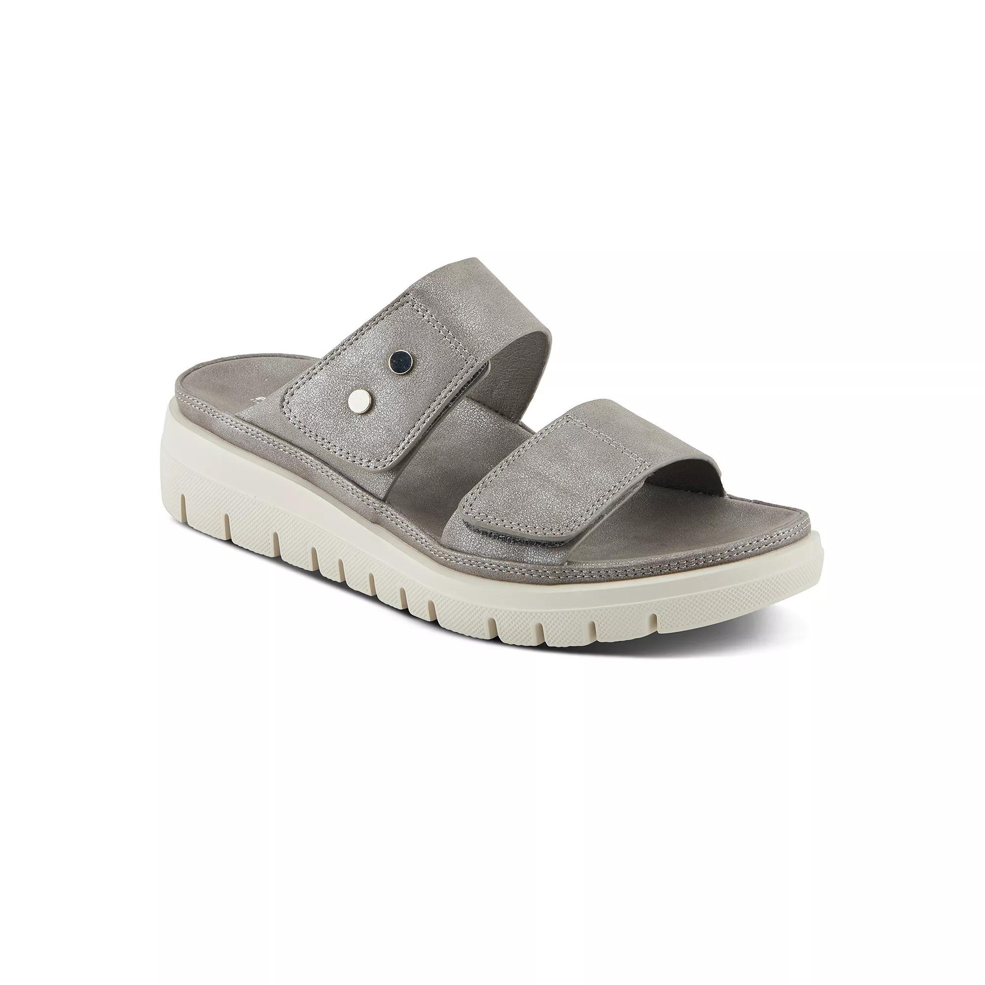 Flexus by Spring Step Buttony Women's Slide Sandals, Size: 39, Dark Gray Product Image