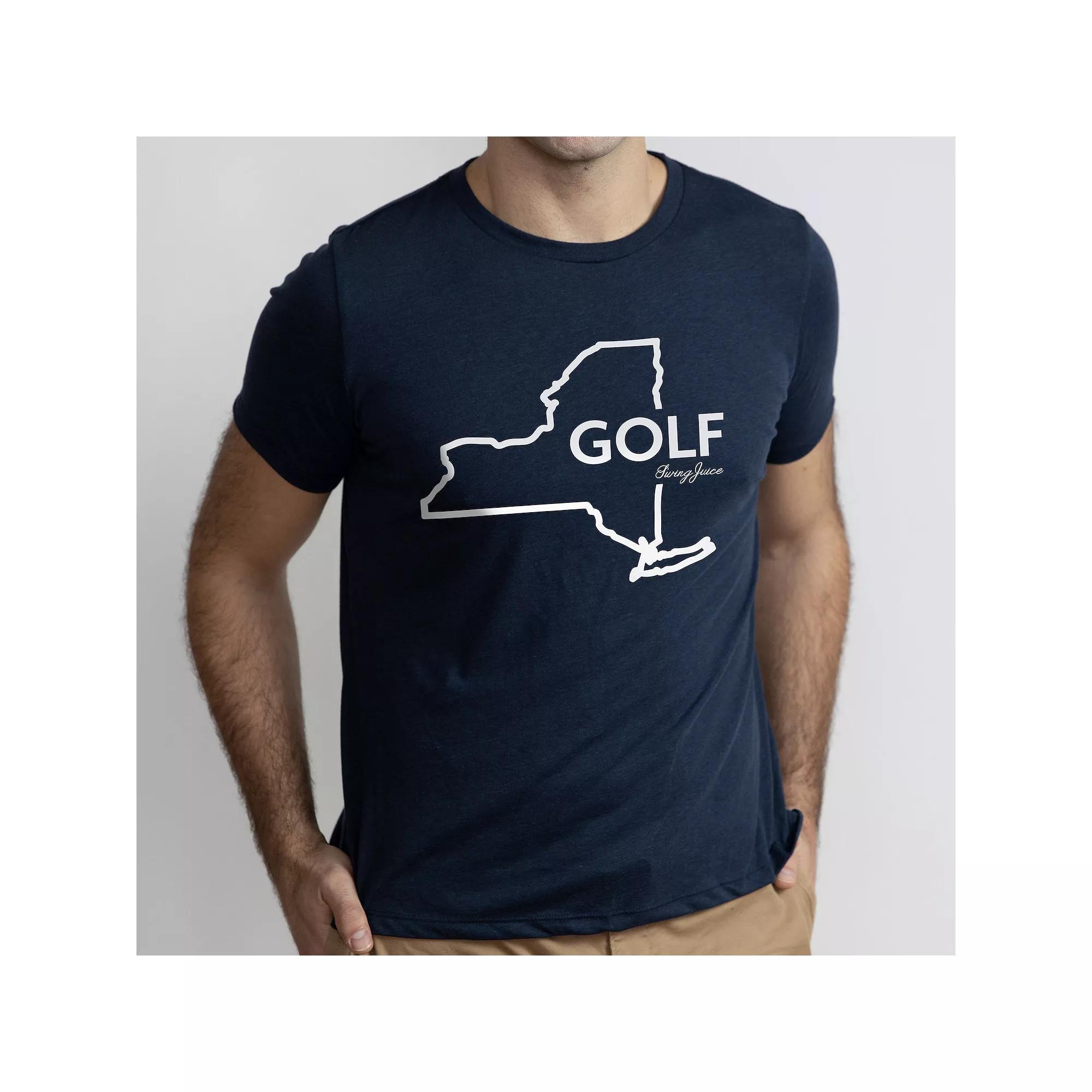 Adult SwingJuice Golf New York Graphic Tee, Men's, Size: XXL, Blue Product Image