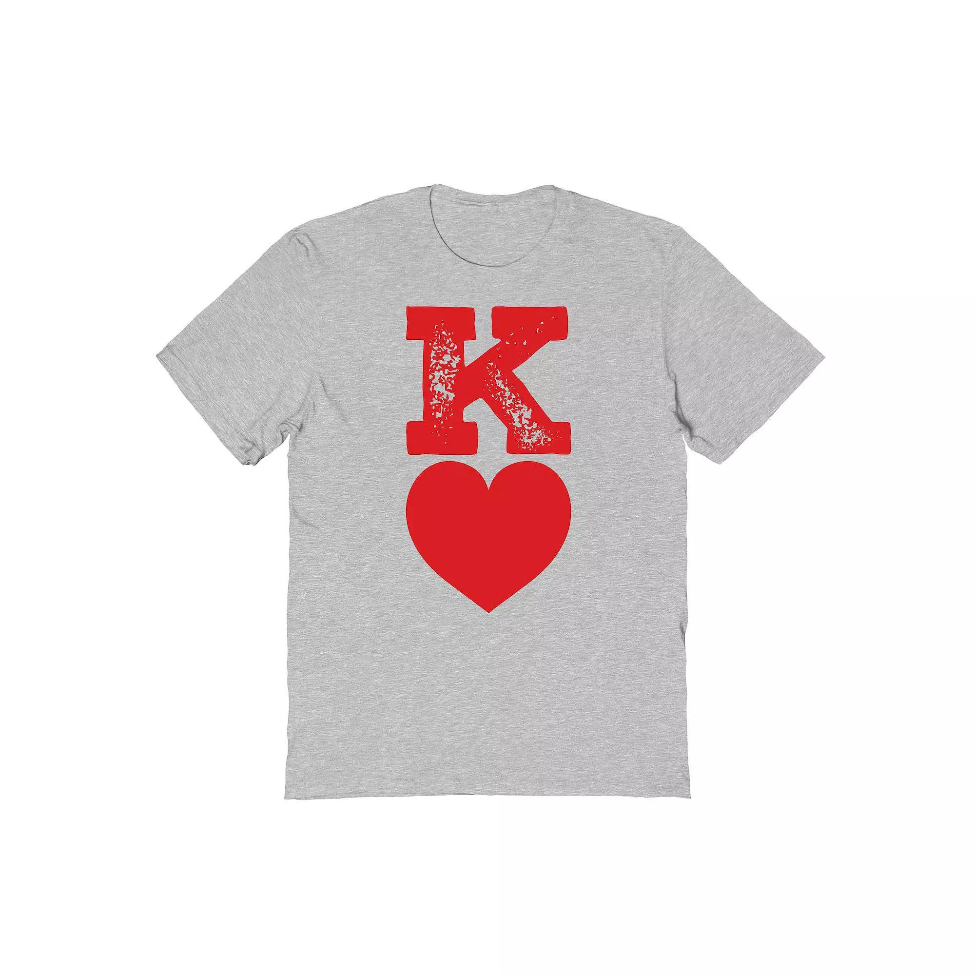 Men's COLAB89 by Threadless King Heart Father's Day Graphic Tee, Size: Small, Sport Gray Product Image