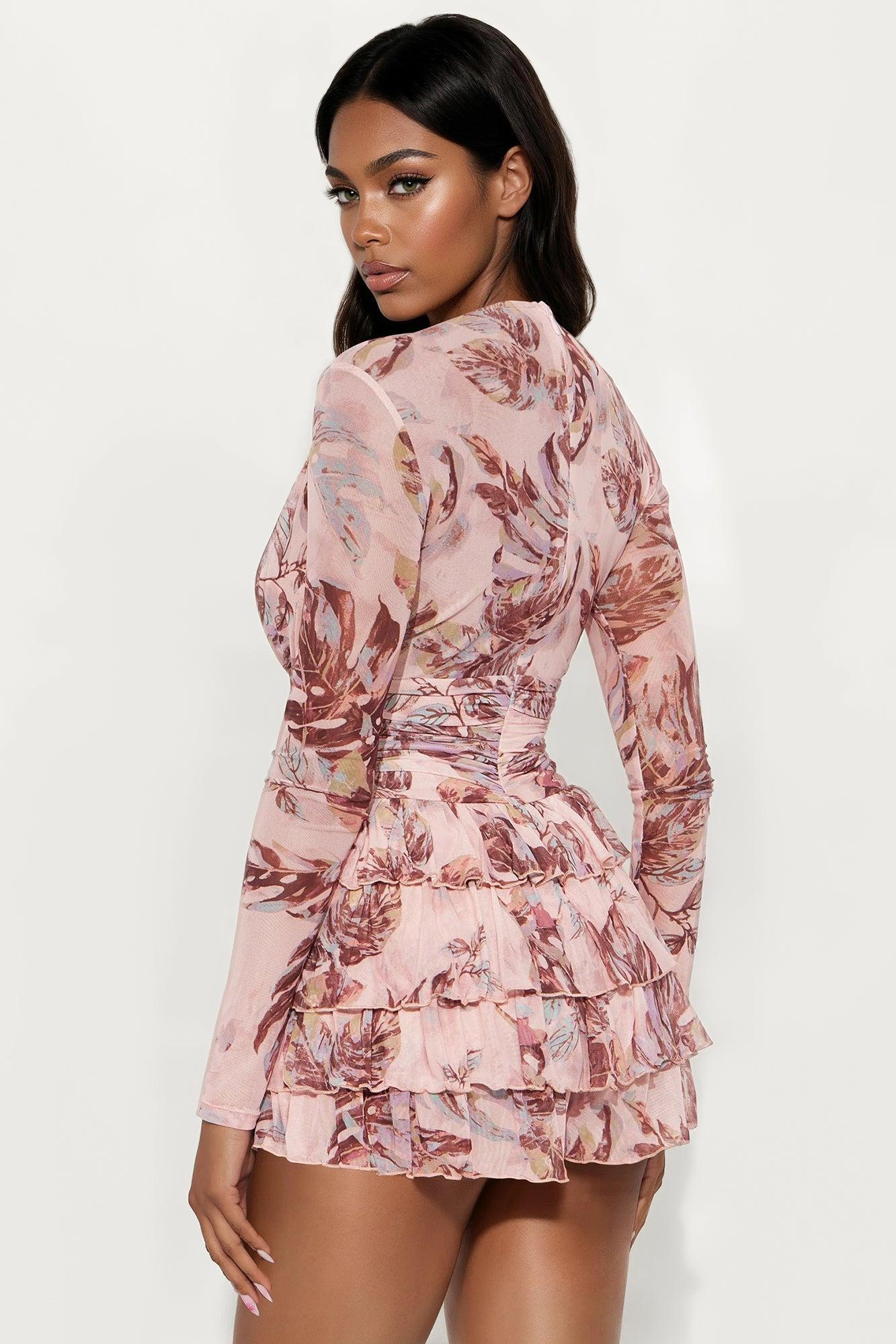 Feeling Romantic Ruffle Romper - Pink/combo Product Image