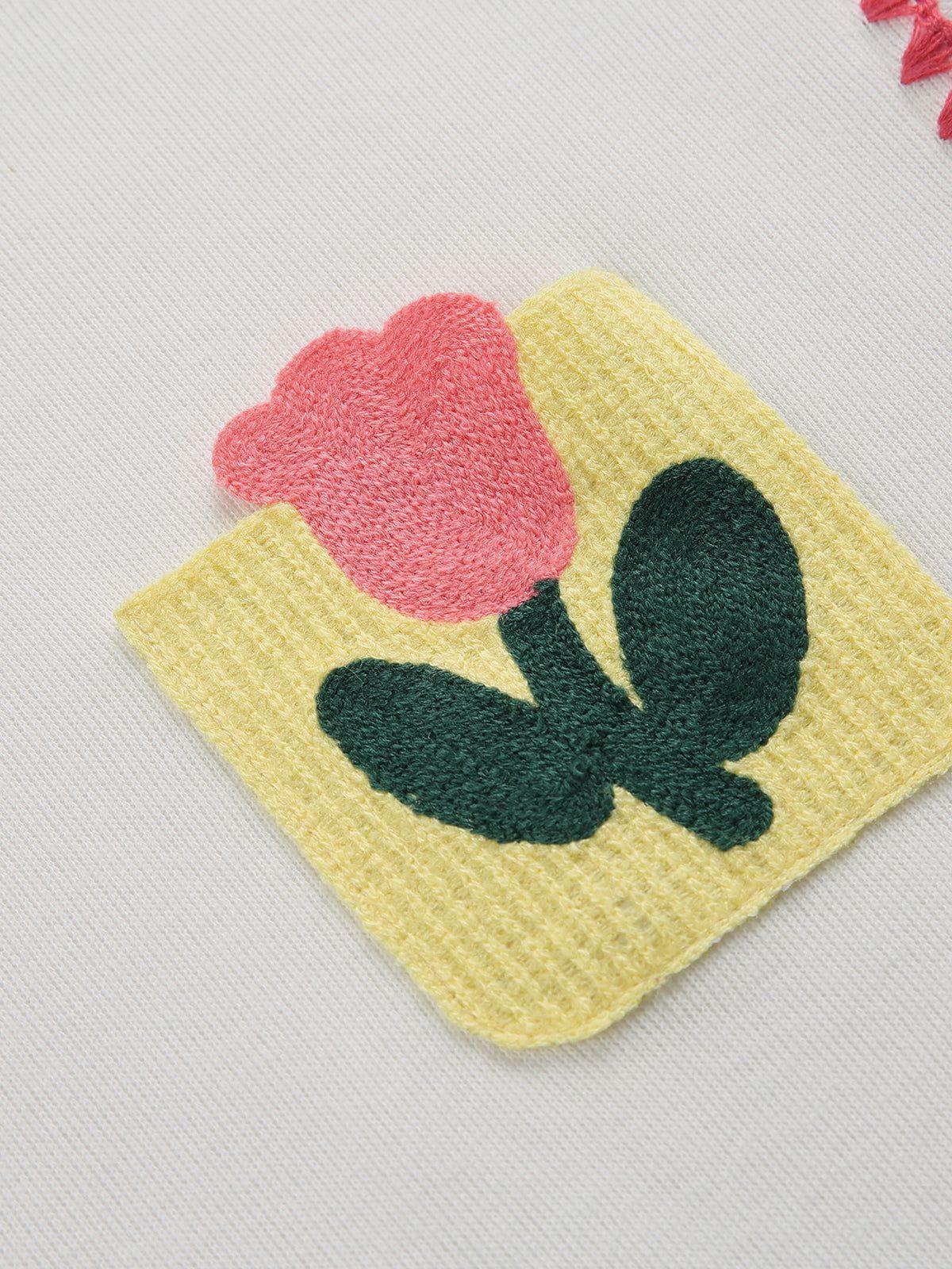 Aelfric Eden Crochet Flower Pocket Tee Product Image