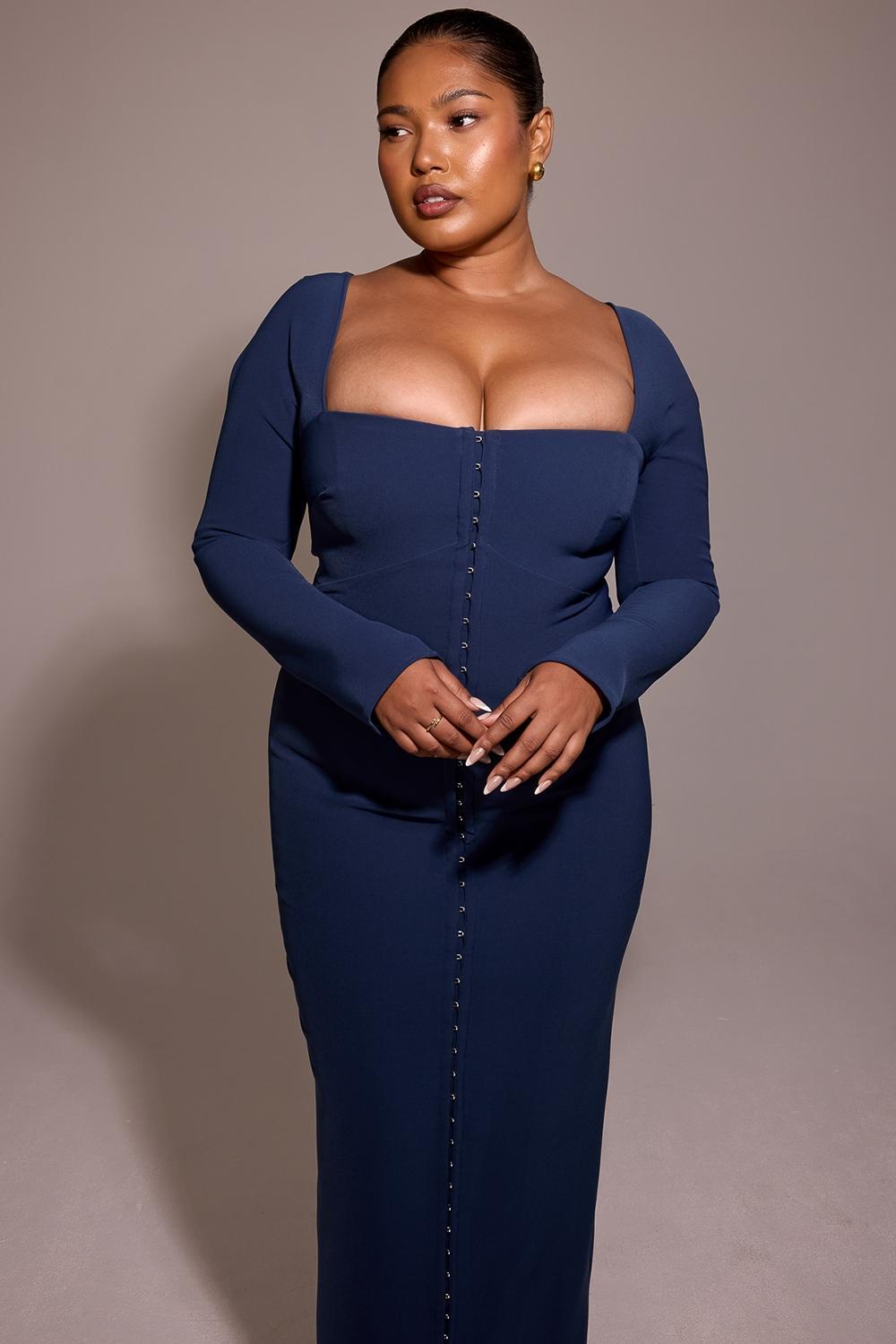 Corinthia  midnight bodycon maxi dress - sale Product Image
