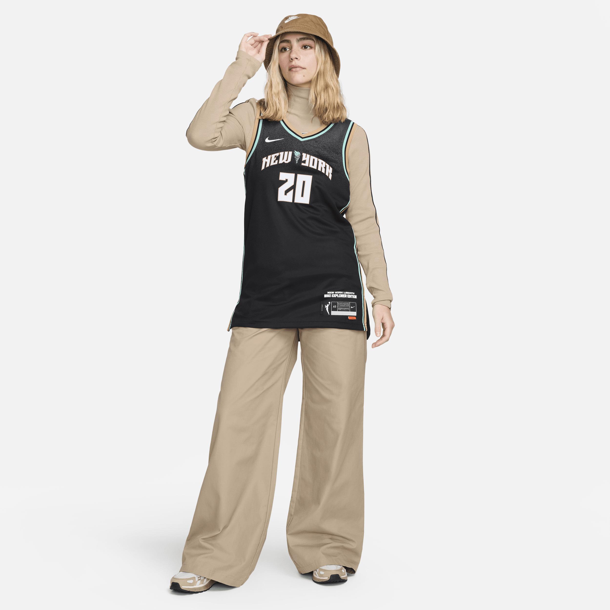 Unisex Nike Sabrina IonescuBlack New York Liberty Explorer Edition Victory Jersey, Womens Product Image