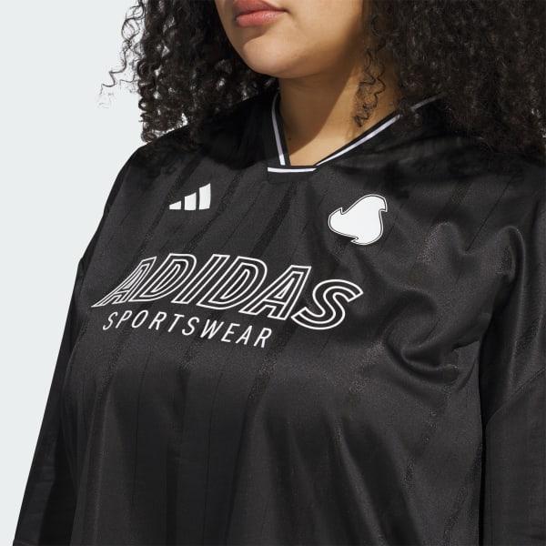 Adidas Womens Tiro 3-Stripes Oversized Jersey Shirt (Plus Product Image