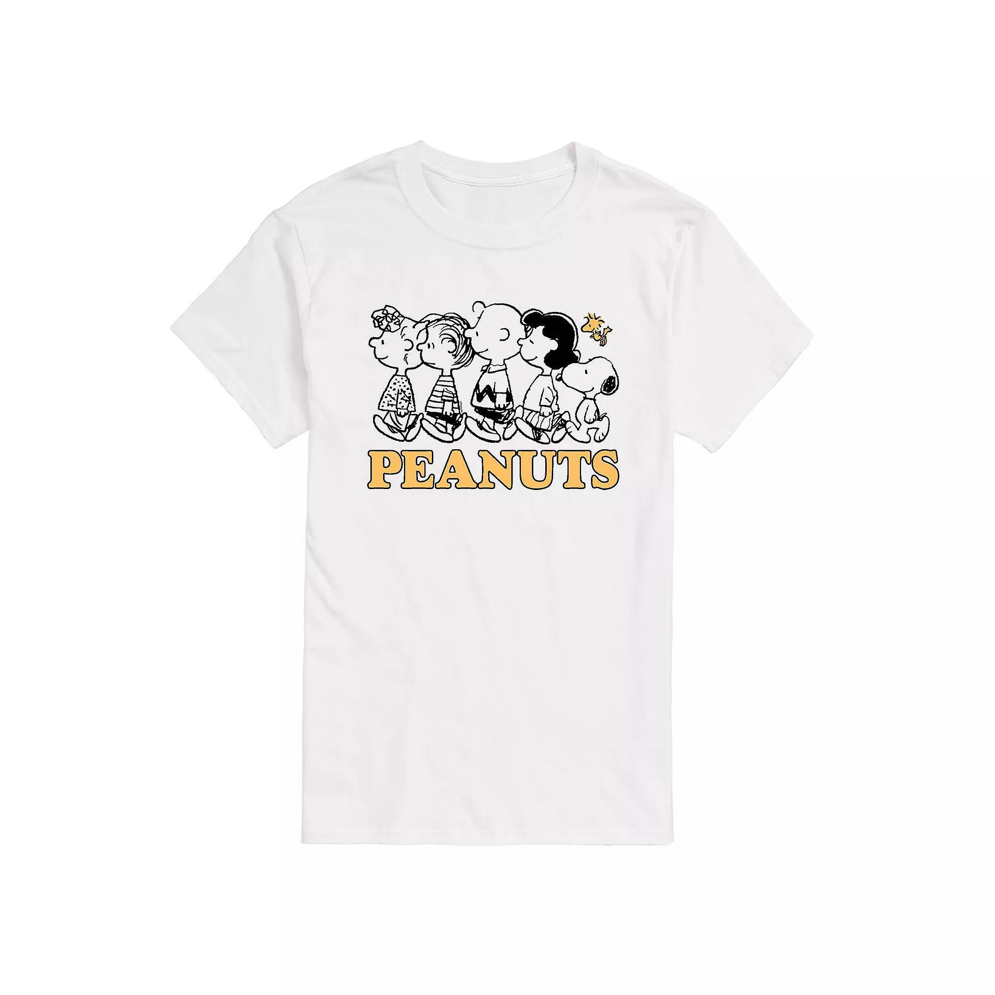 Mens Peanuts Group Outline Tee Product Image