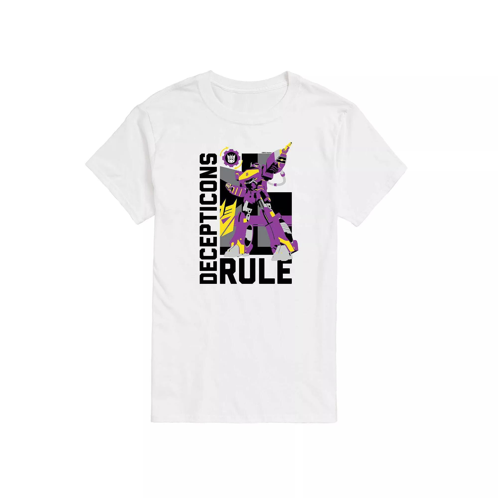 Mens Transformers Decepticons Rule Graphic Tee Ivory Product Image