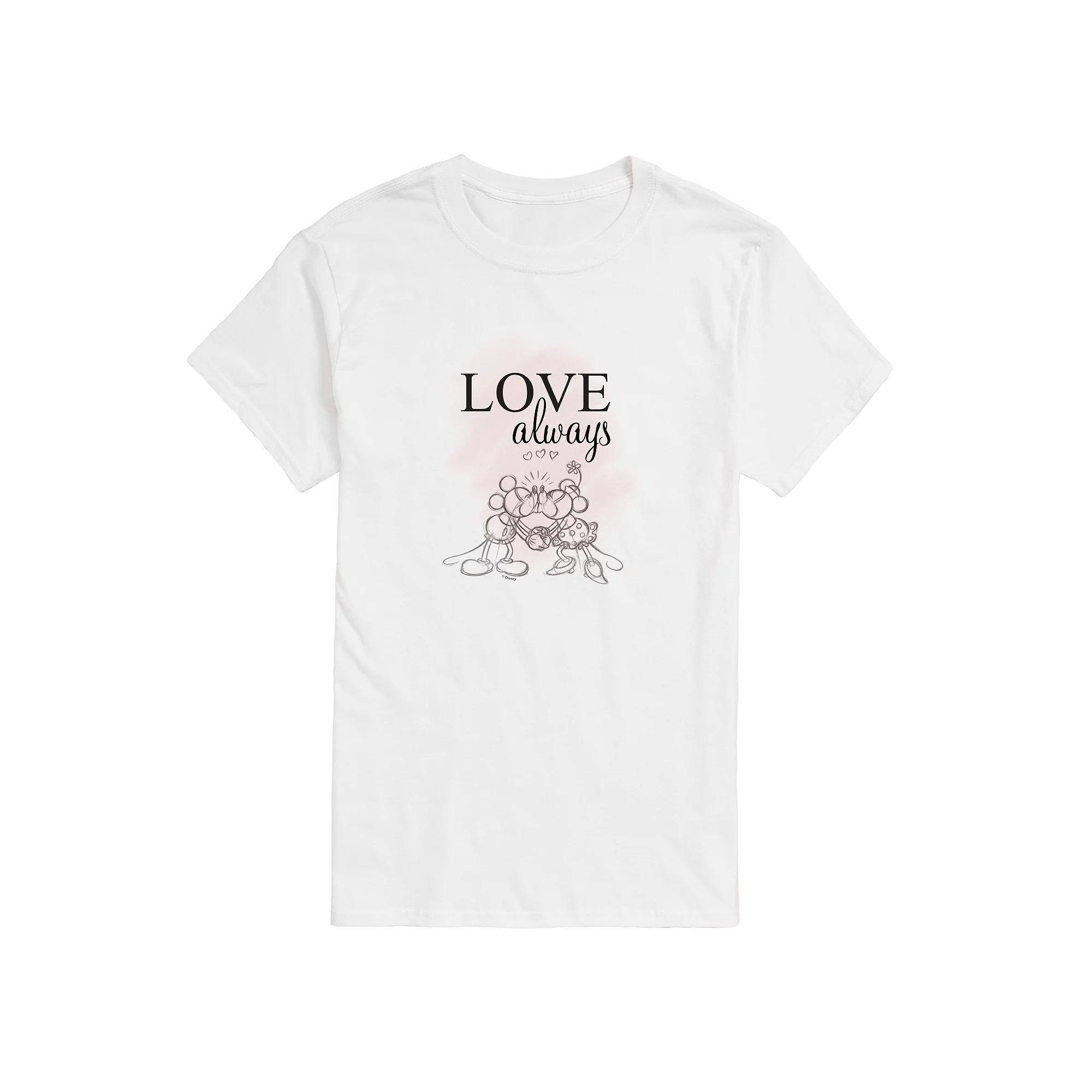 Disneys Mens Love Always Graphic Tee Product Image