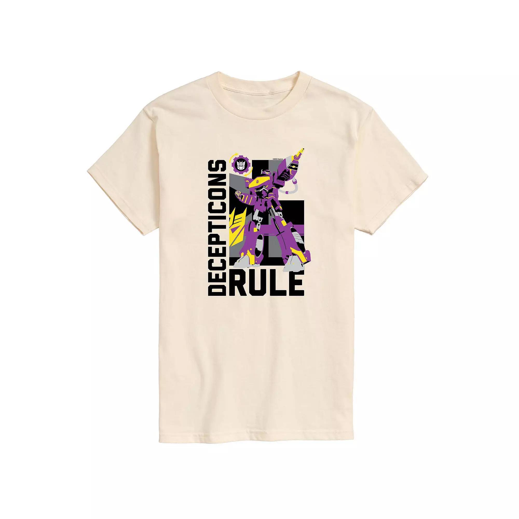 Mens Transformers Decepticons Rule Graphic Tee Ivory Product Image