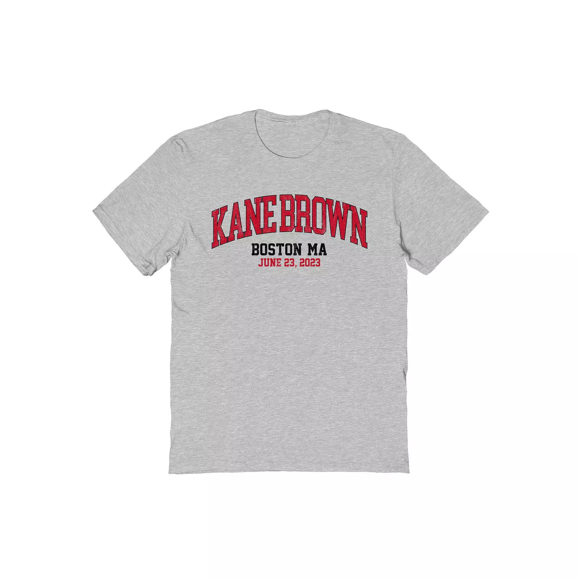 Men's Kane Brown Boston Graphic Tee, Size: Small, Sport Gray Product Image