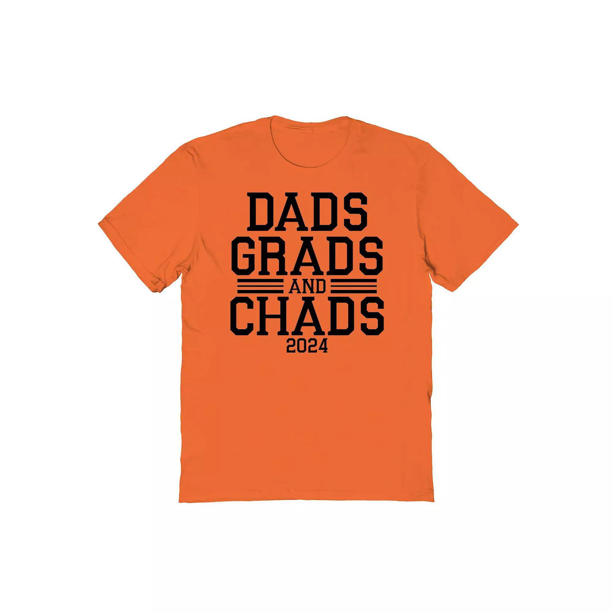 Mens COLAB89 by Threadless Dads Grad And Chads 2024 Graduate Graphic Tee Product Image