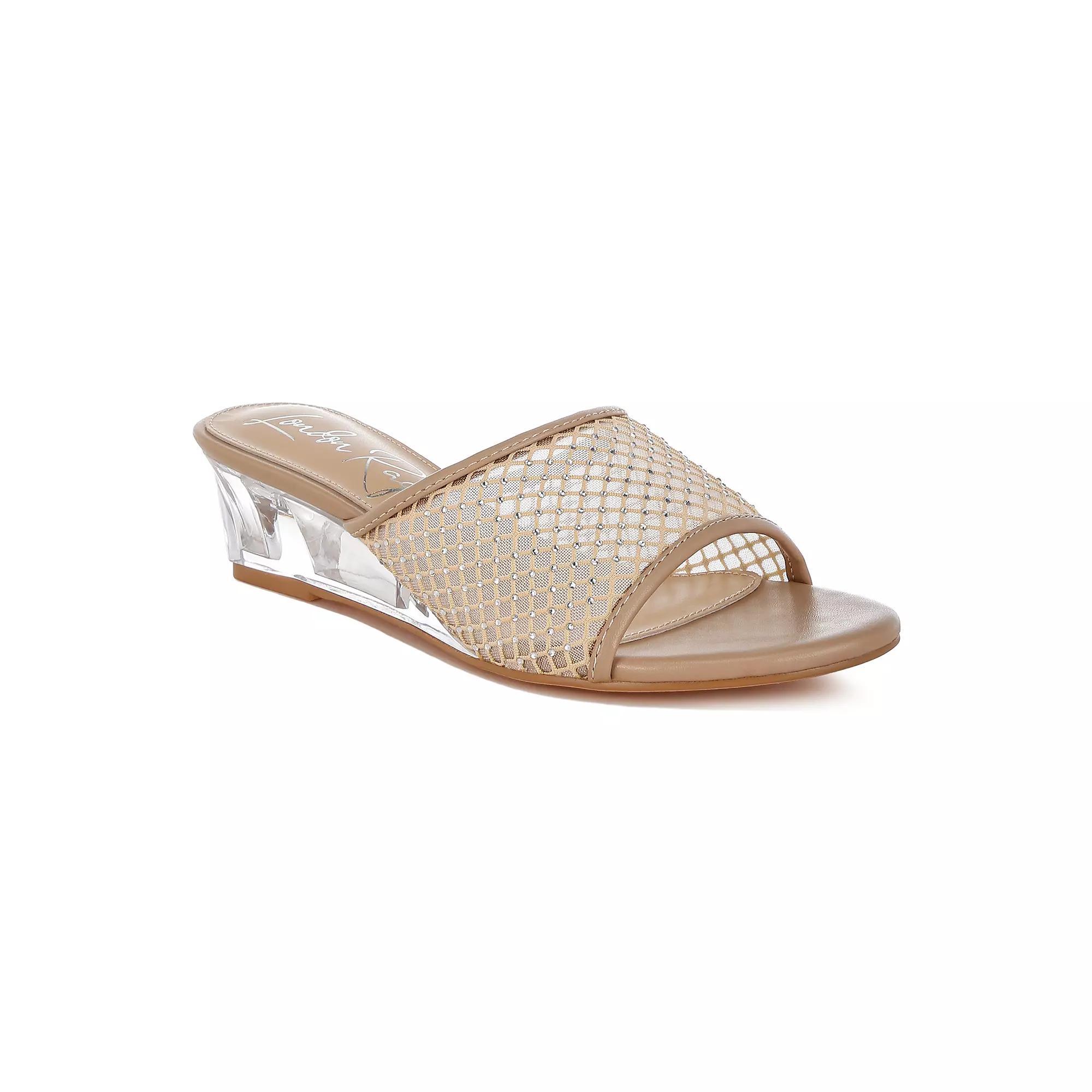 London Rag Tempra Women's Heeled Sandals, Size: 5, Beige Product Image
