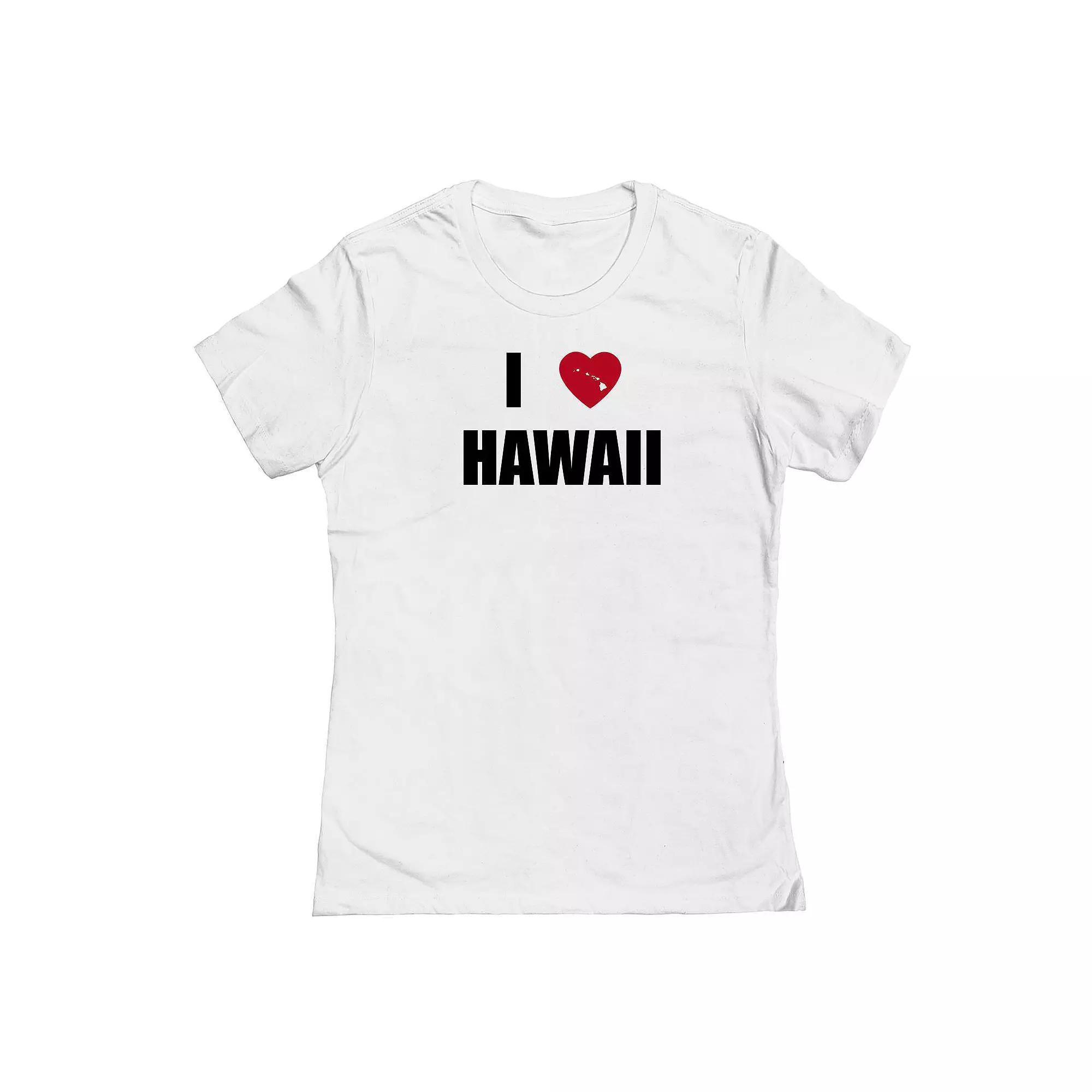 Junior's I Heart Maine Graphic Tee, Women's, Size: XXL, White Product Image