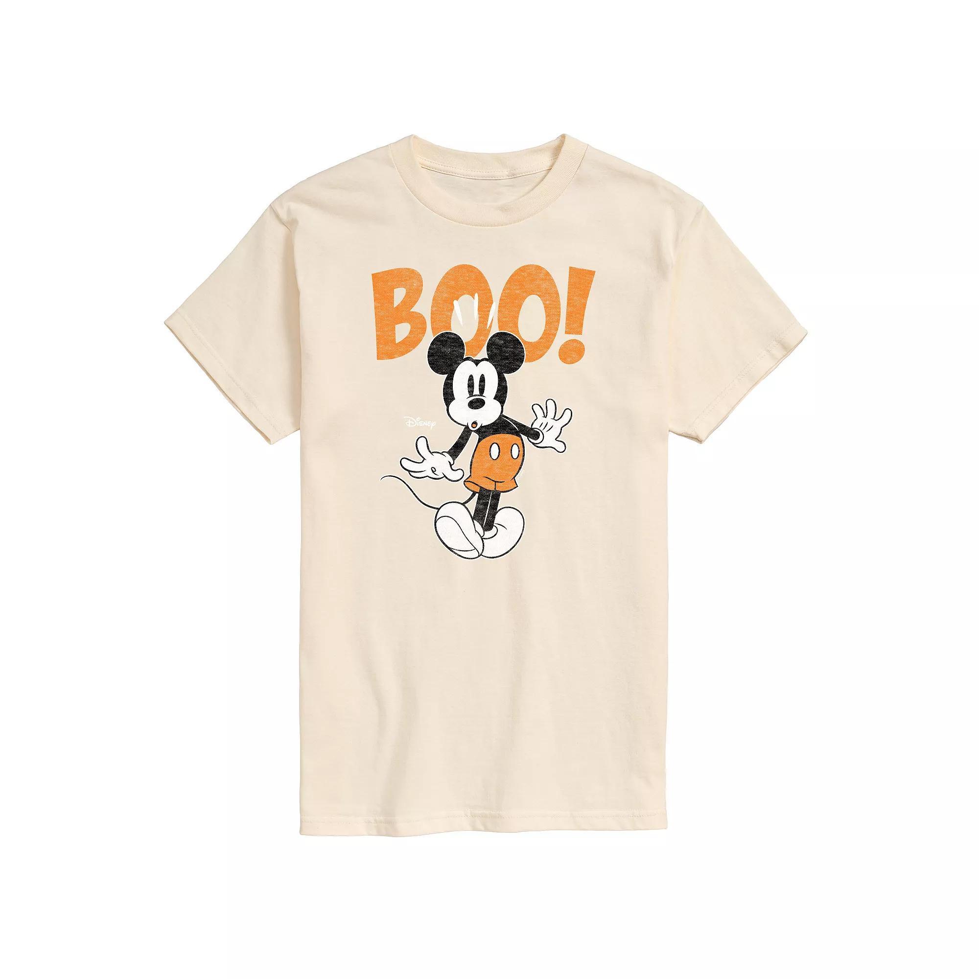 Disney's Mickey Mouse Men's Scared Boo Graphic Tee, Size: Medium, Black Product Image